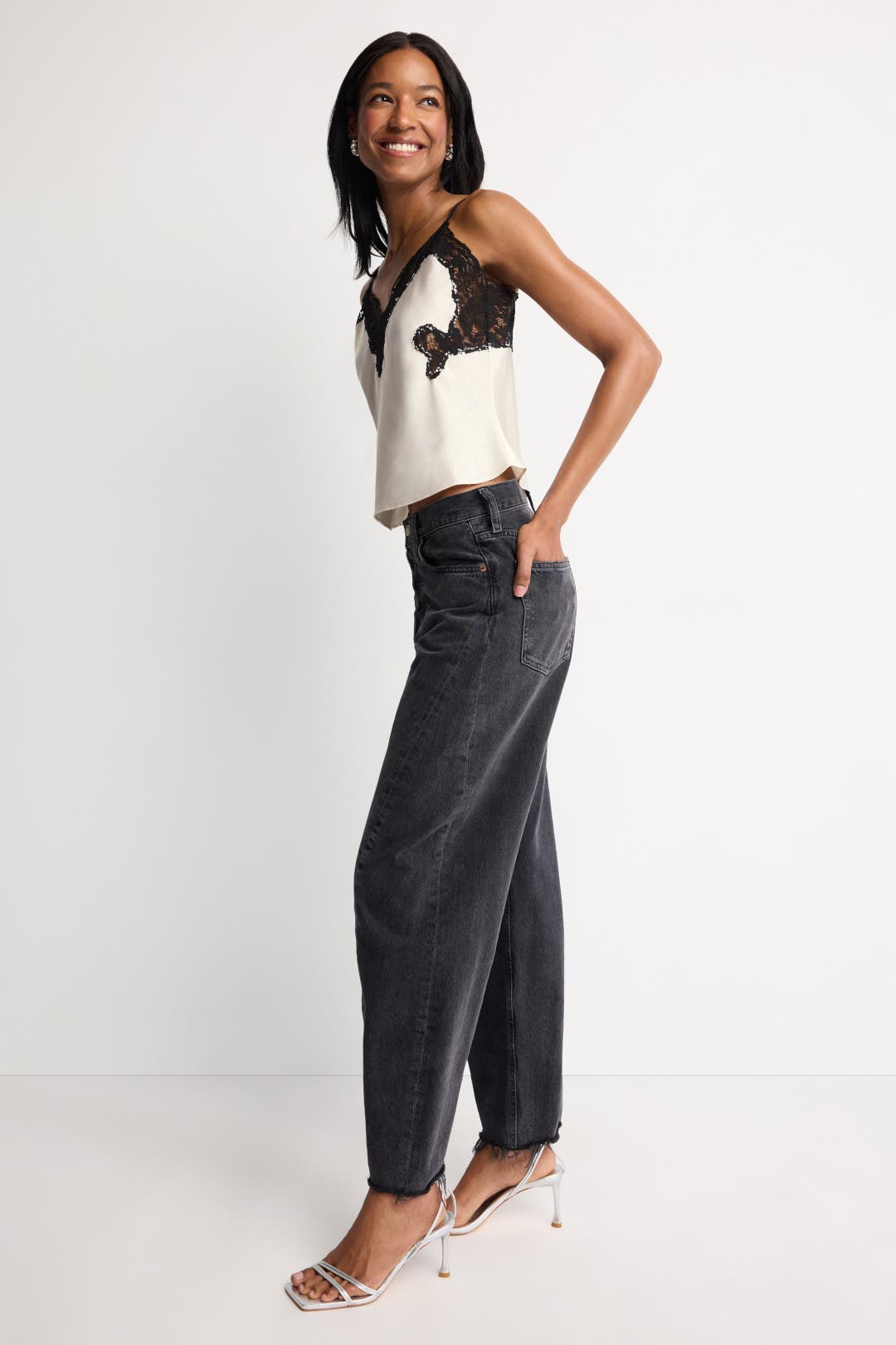 Lace Trim Cami by Ronny Kobo x RTR | Rent the Runway