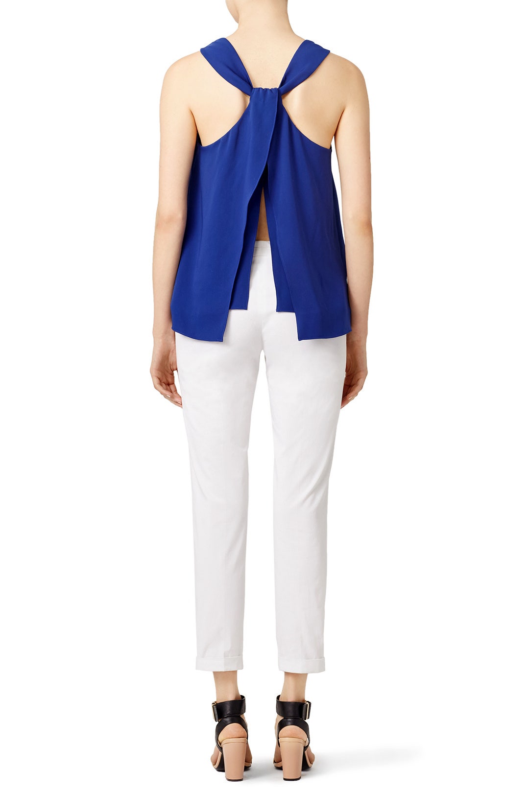 Blue Ruffle Ava Top by Waverly Grey 1