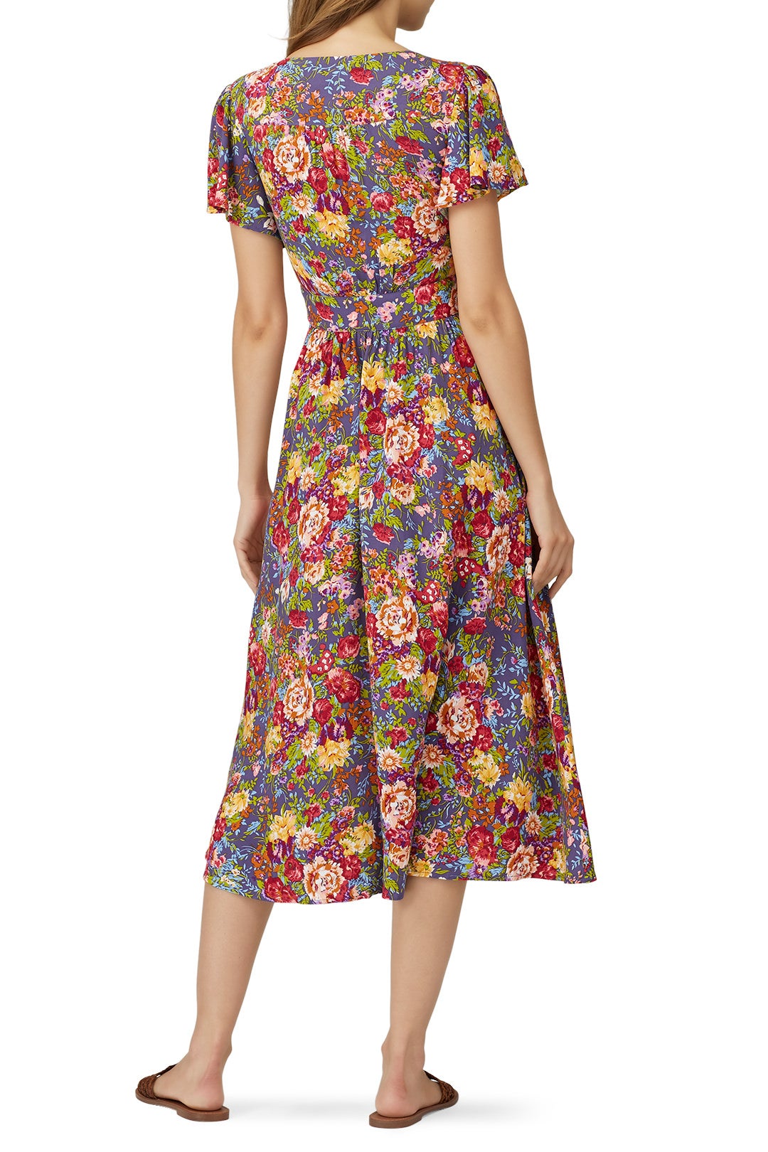 Magnolia Violet Midi Dress by Auguste 1