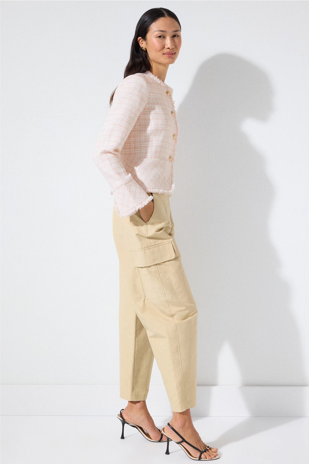 Fringe Tweed Blazer by Derek Lam 10 Crosby x RTR 1