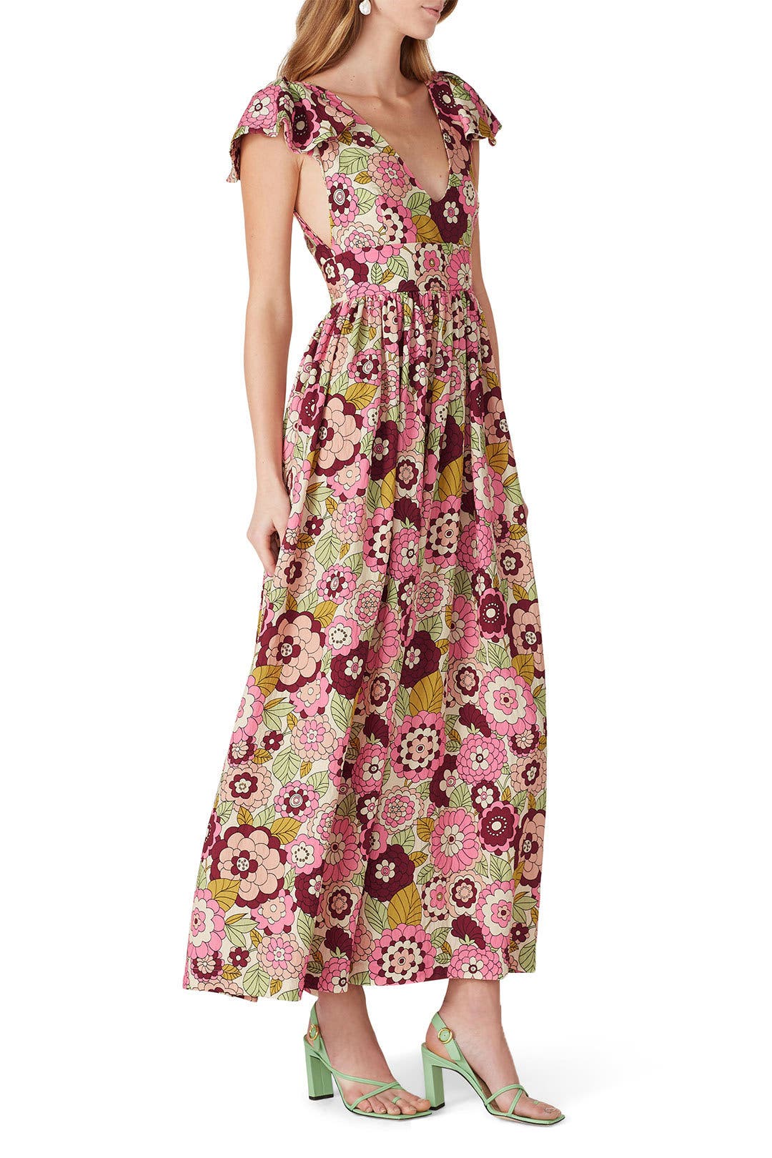 【DODO BAR OR】FLOWER EMBROIDERY SKIRT Celestial Wildflower - Skirt of Embroidered Multicoloured