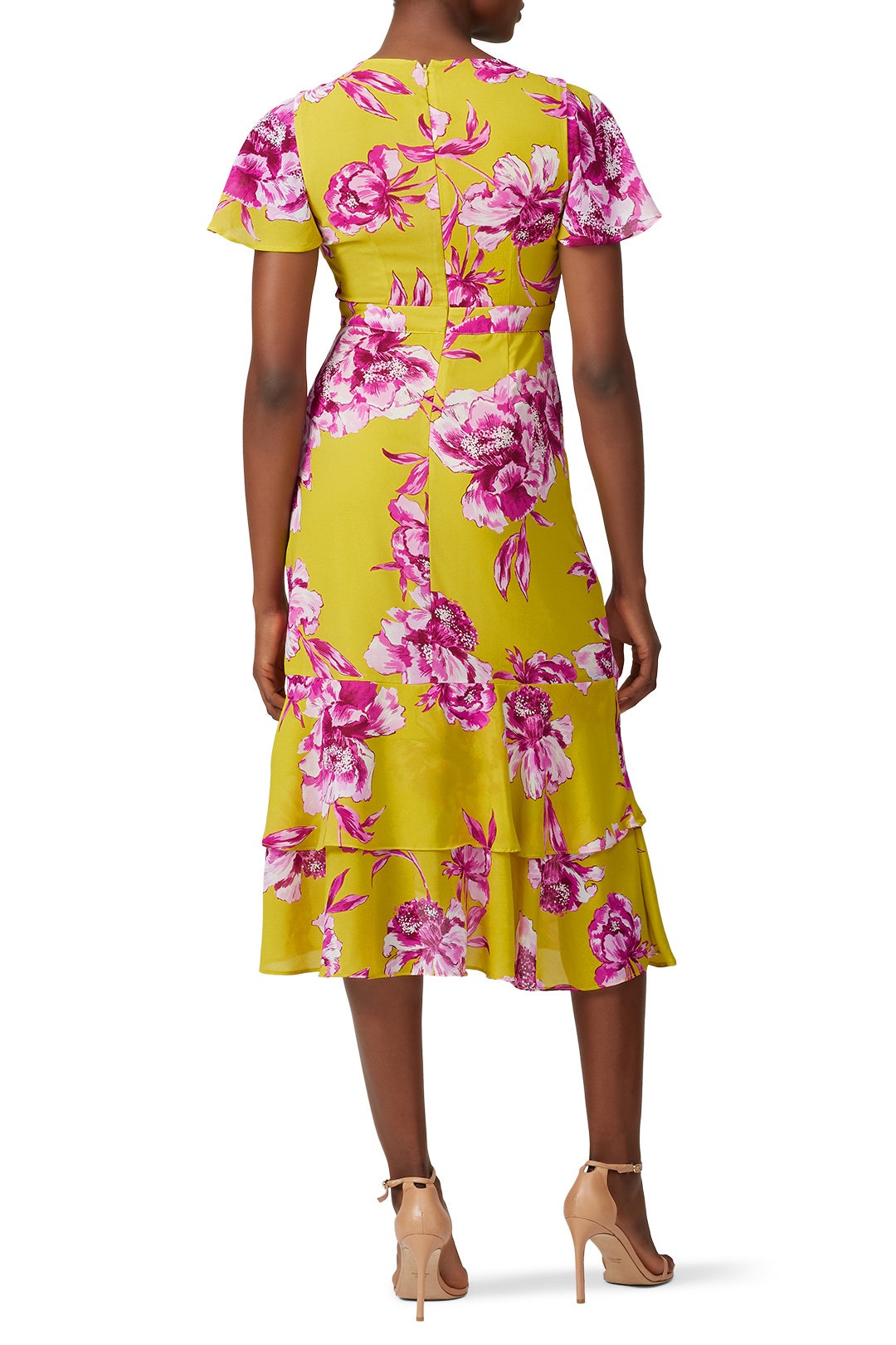 Lemon Floral Midi Dress by Great Jones 1