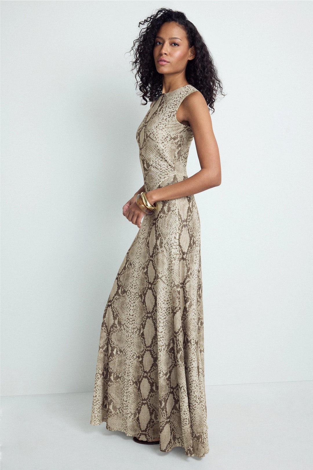 Uzina Snake Print Maxi Dress by Ronny Kobo 1