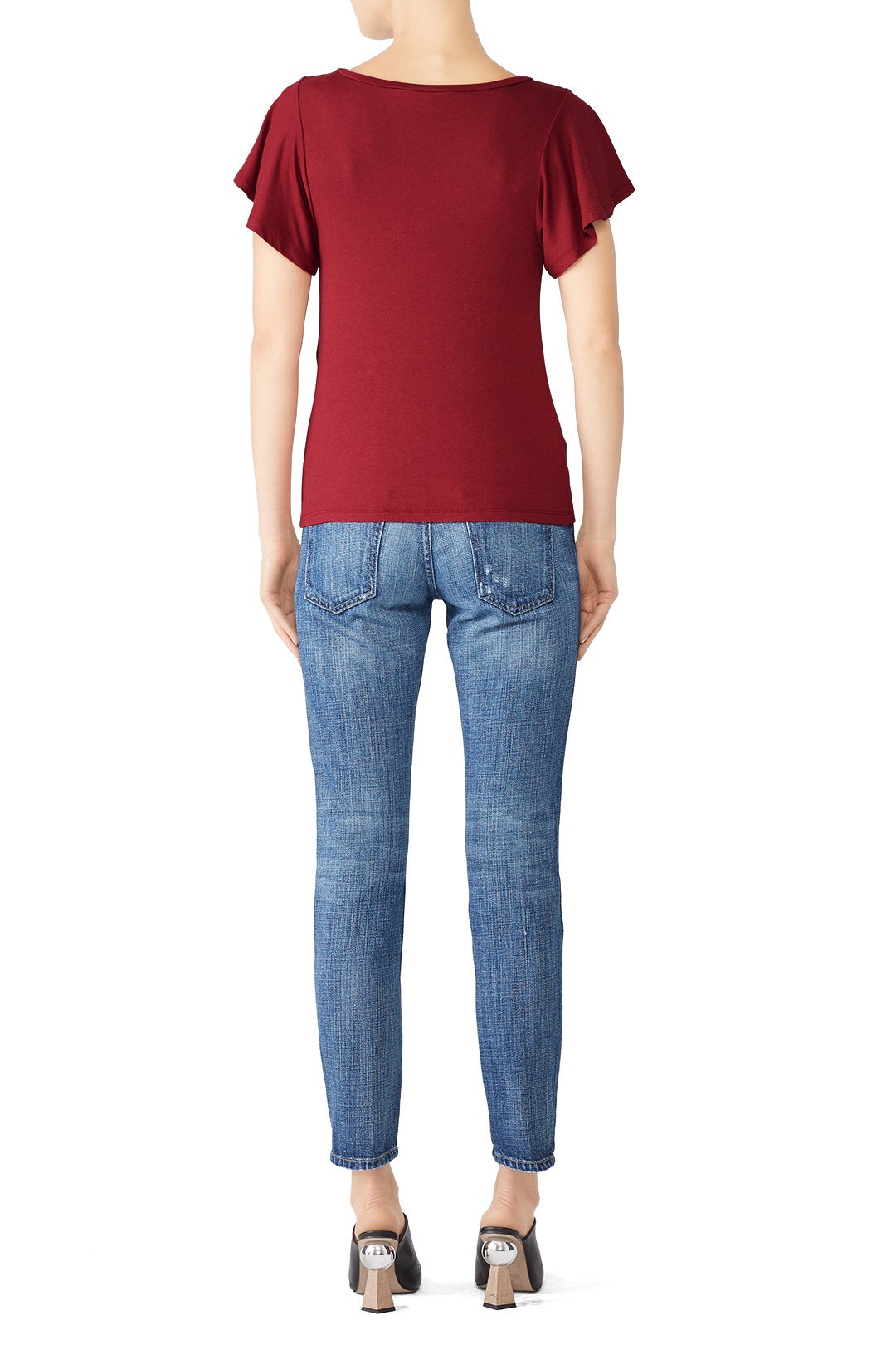Burgundy Knot Top by Slate & Willow 2
