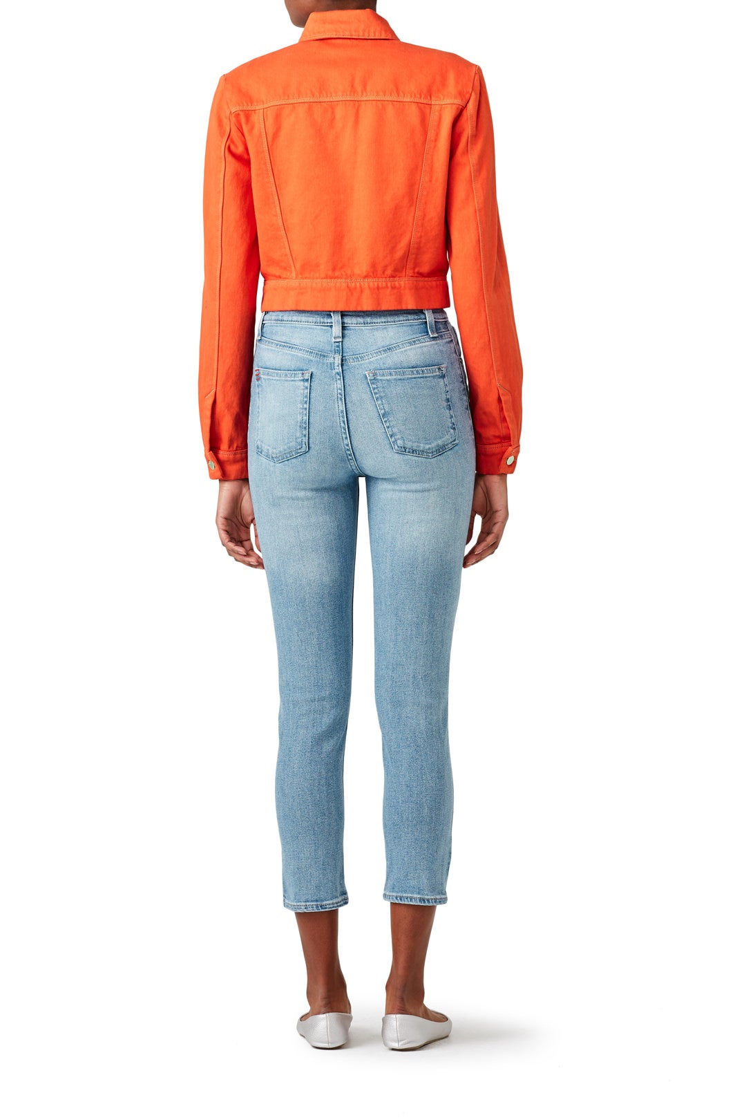 Orange Faye Denim Jacket by J BRAND 1