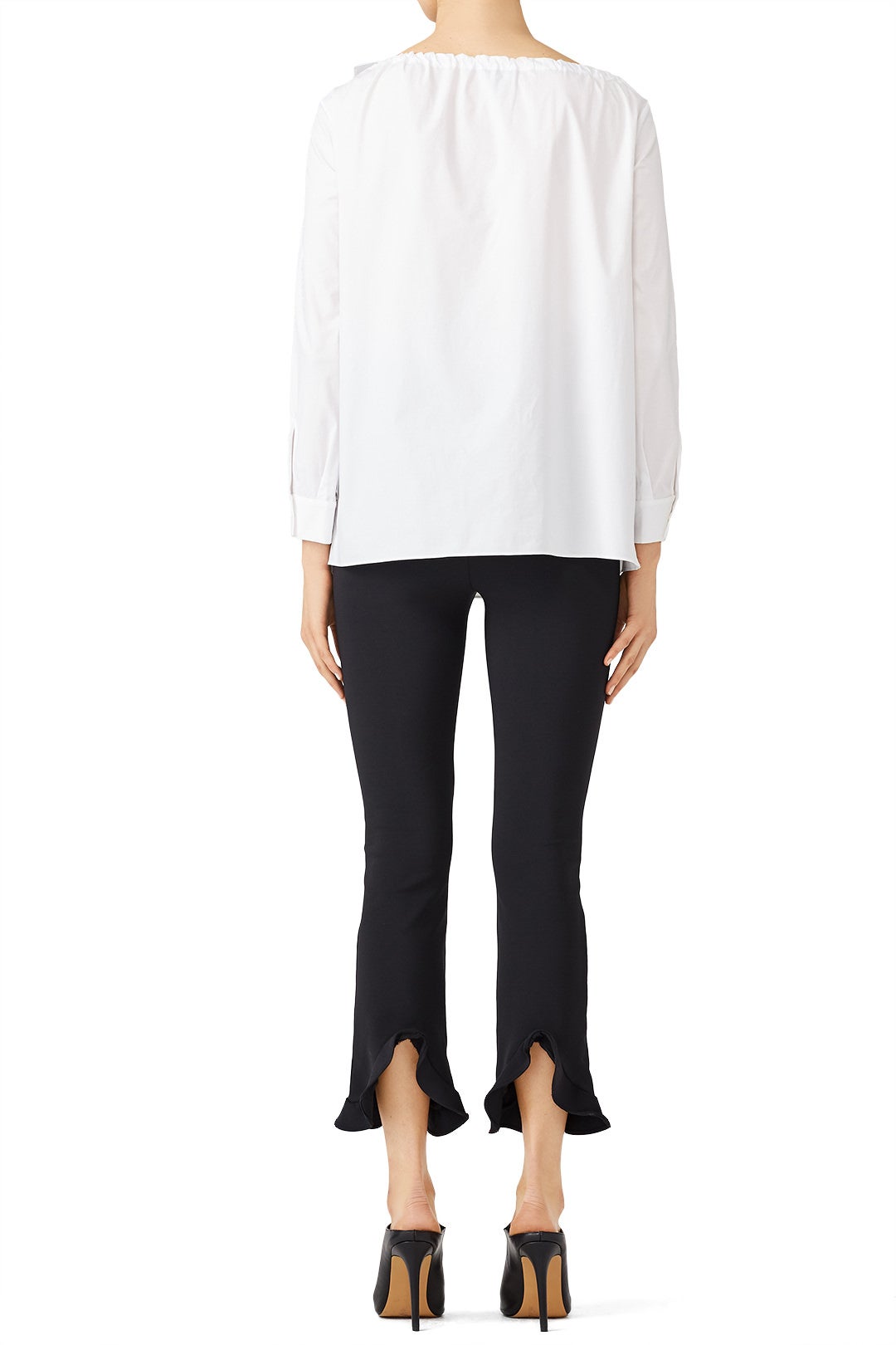 Ruffle Collar Blouse by Jil Sander Navy 1