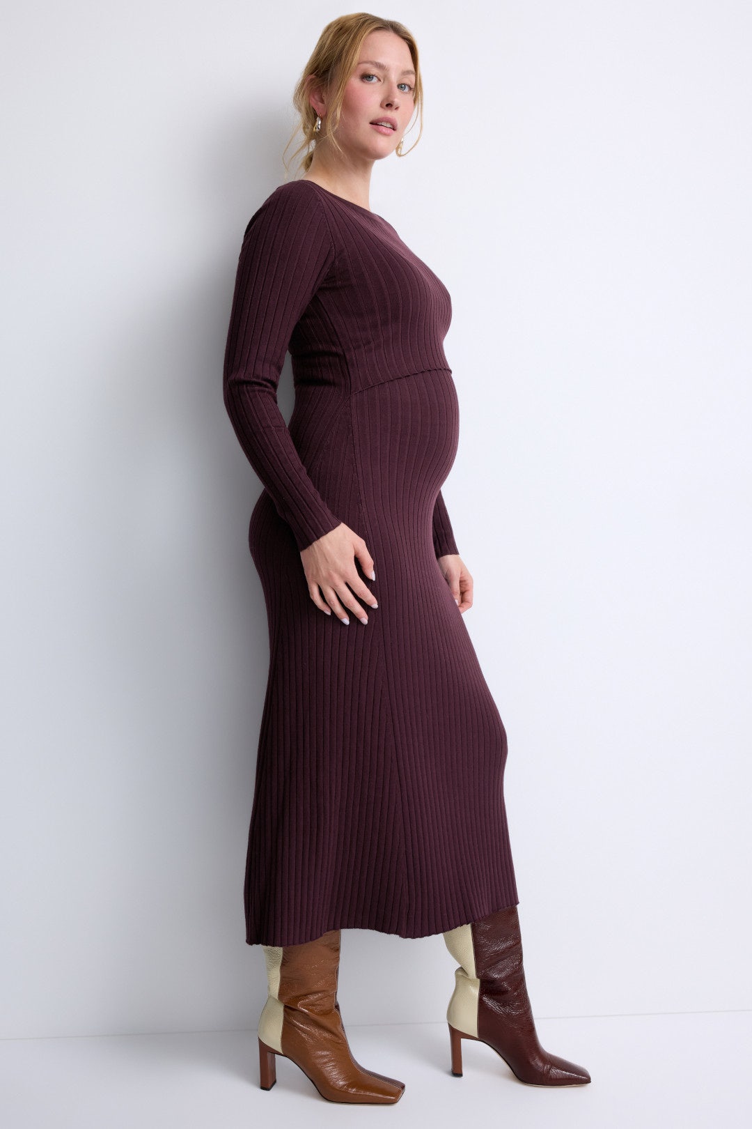 Maternity Eden Knit Nursing Dress by ripe 1