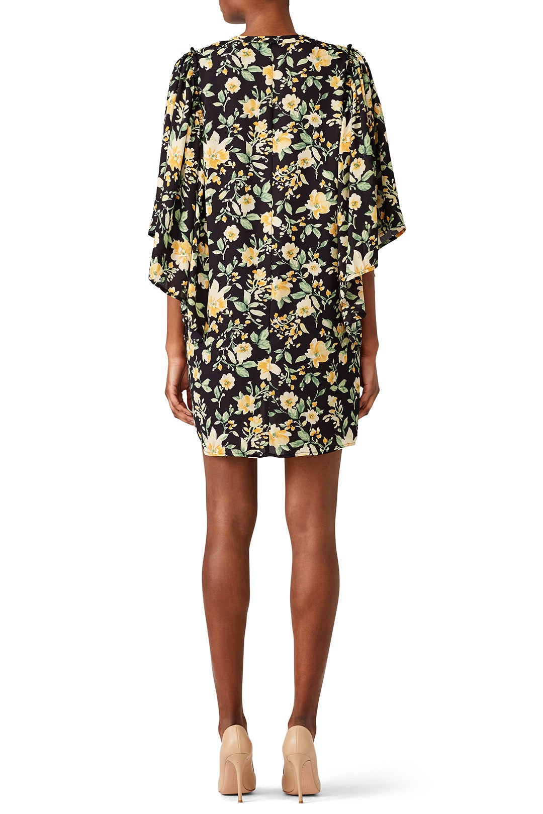 Morna Ruffle Sleeve Dress by B Collection by Bobeau 1