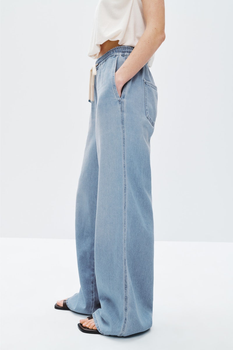 Pull On Wide Leg Jeans by 7 For All Mankind - Photo 1