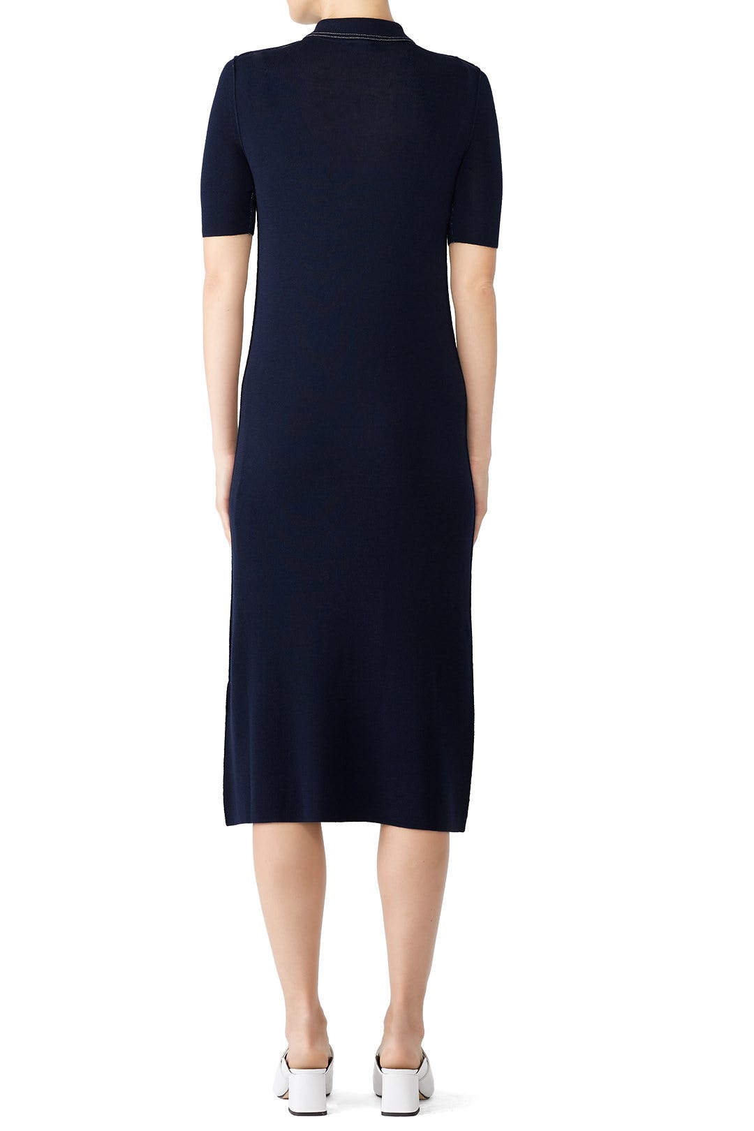 Navy Knit Shirtdress by Jil Sander Navy 2