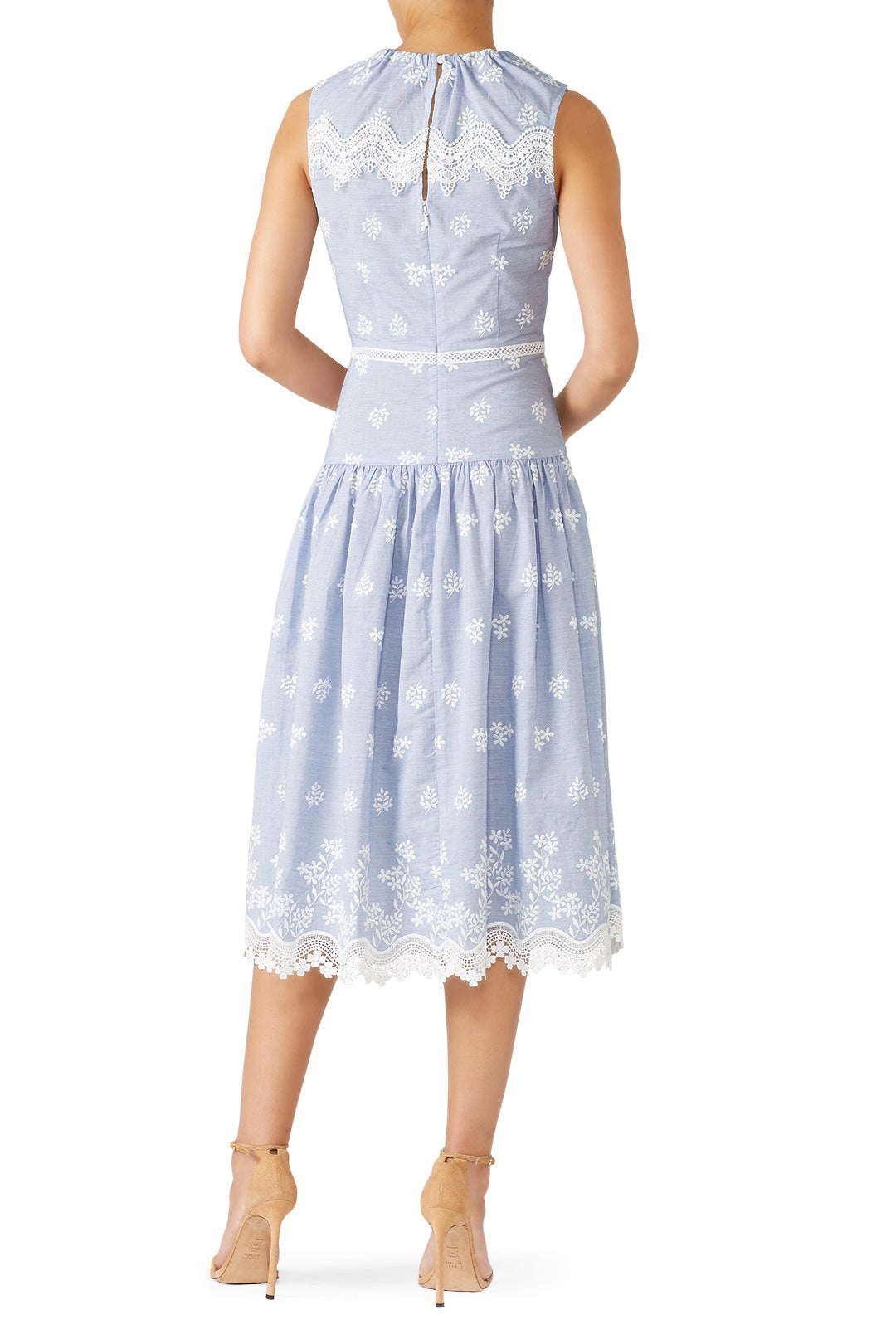 Lace Hem Midi Dress by ML Monique Lhuillier 1
