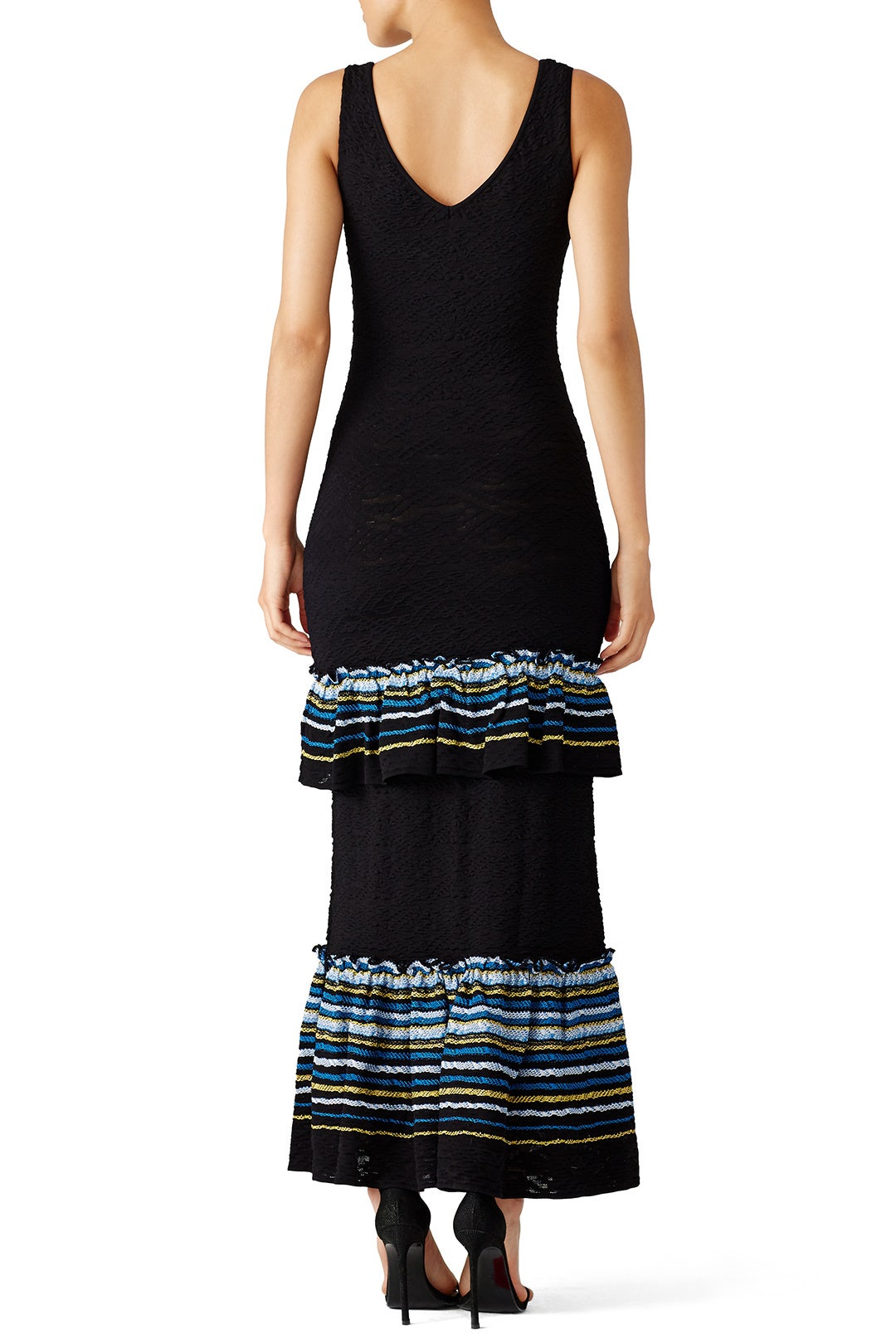 Navy Ruffle Knit Dress by Peter Pilotto 2