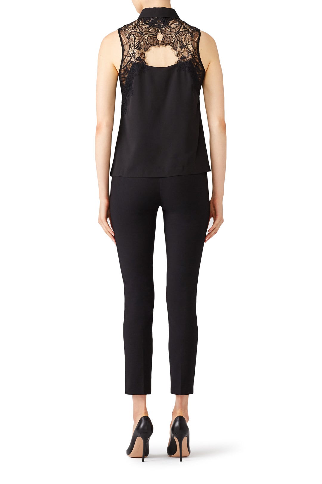 Black Vera Lace Shirt by Cooper & Ella 1