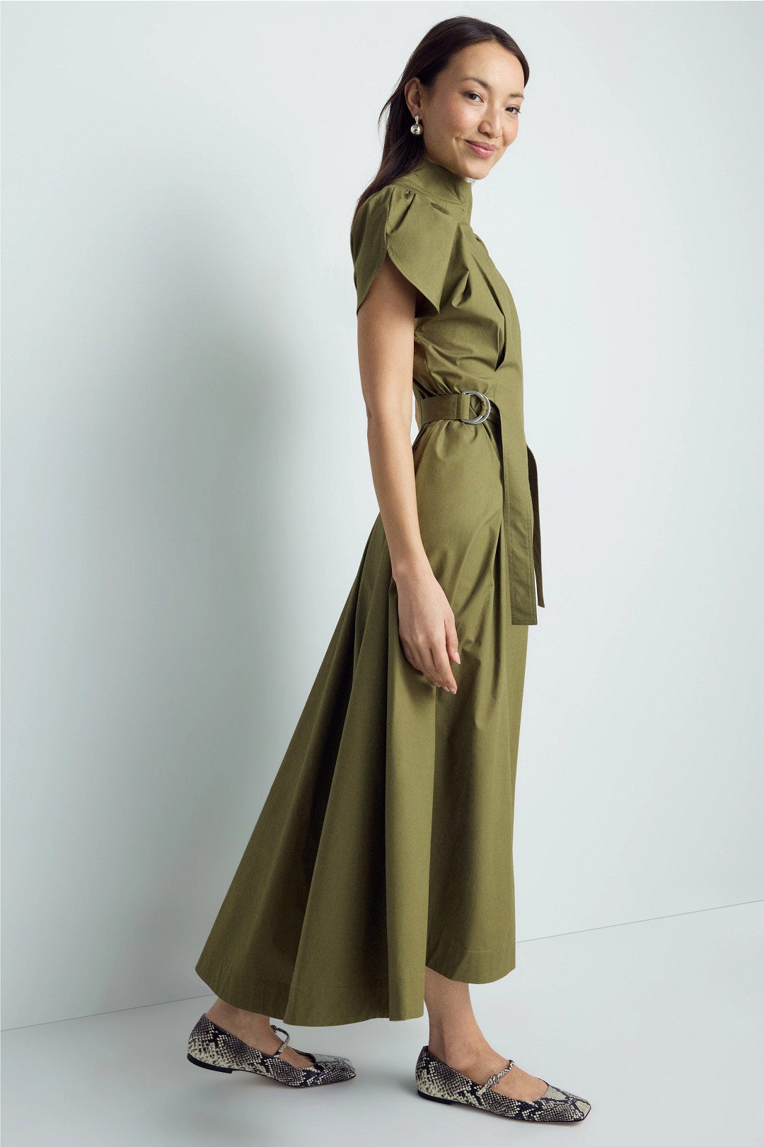 Puff Sleeve Side Tie Midi Dress by 3.1 Phillip Lim 2