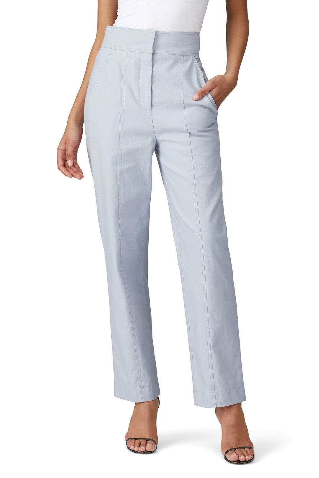 Slub Suiting Pants by Rebecca Taylor NYC 1