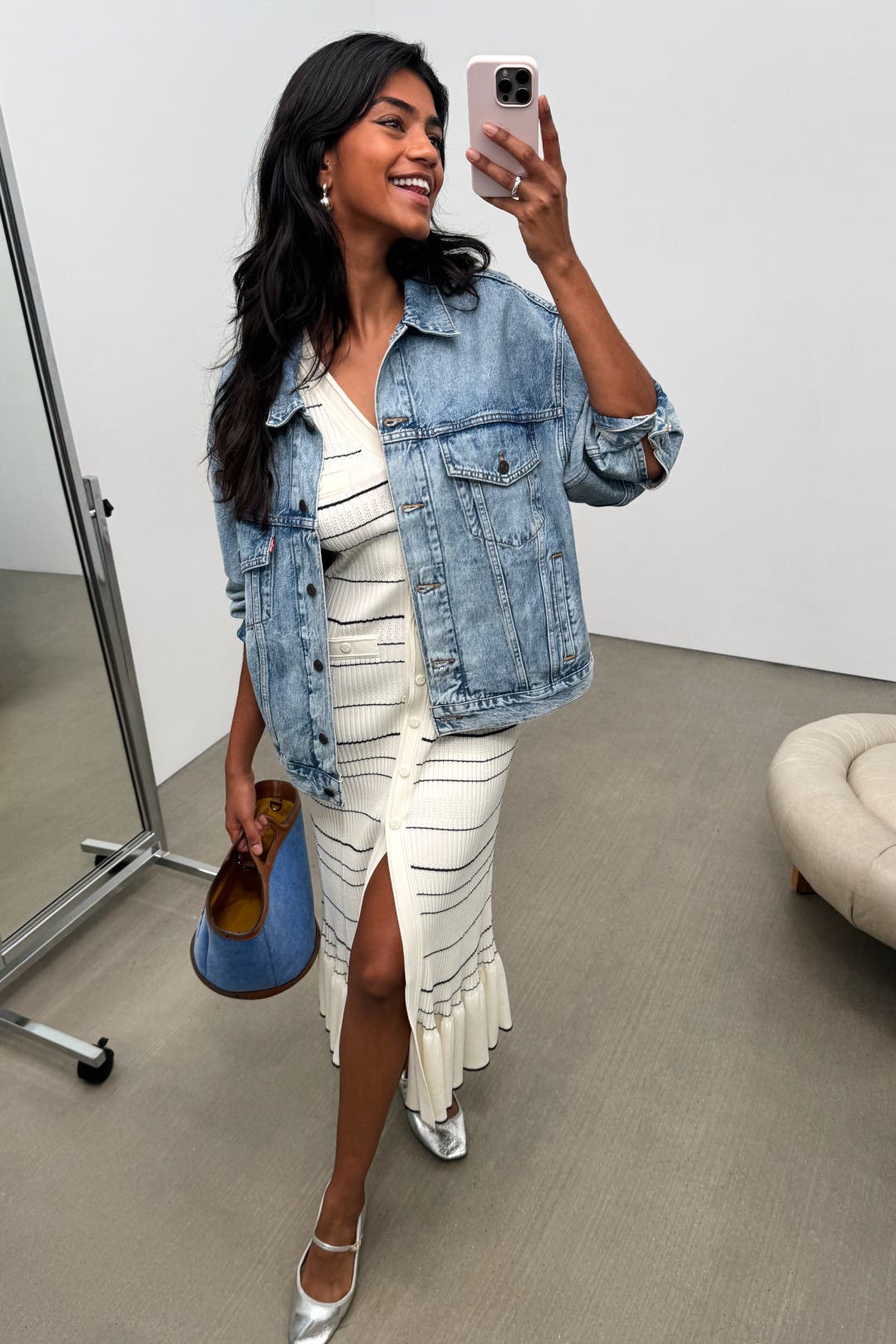 Striped Knit Maxi Dress by Sandro | Rent the Runway