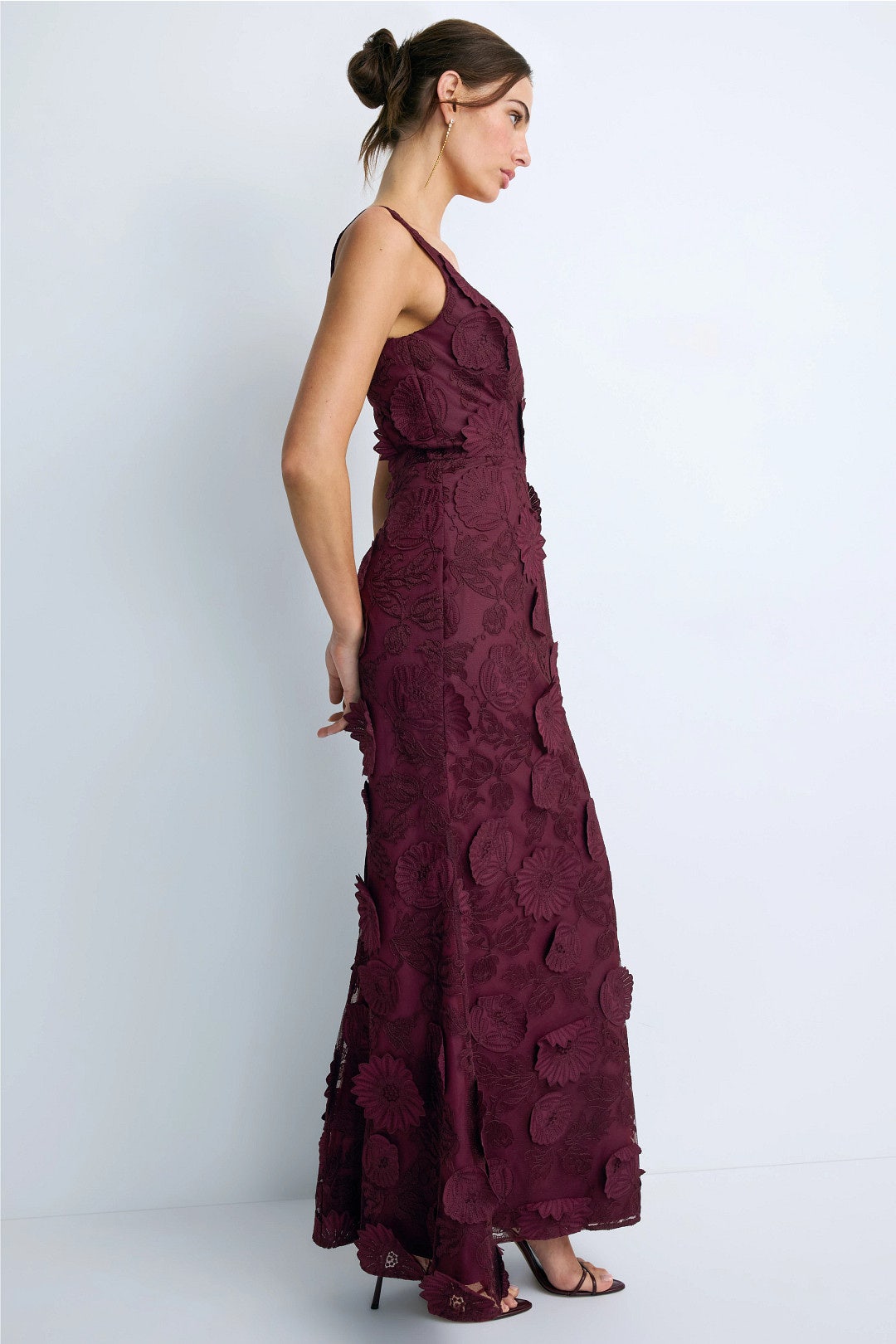 Lorena Embroidered Gown by Dress The Population 1