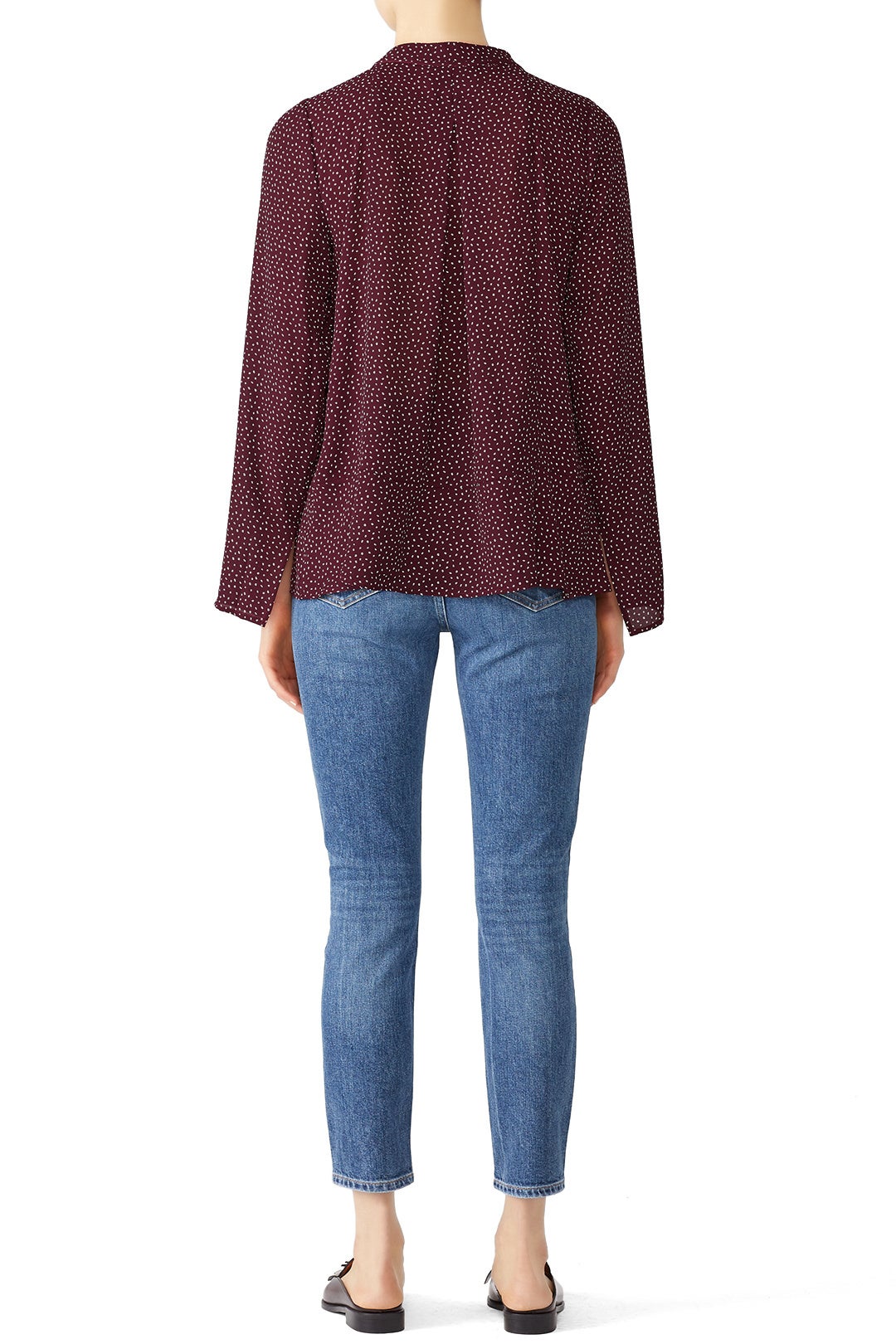 Samara Tie Neck Blouse by B Collection by Bobeau 1