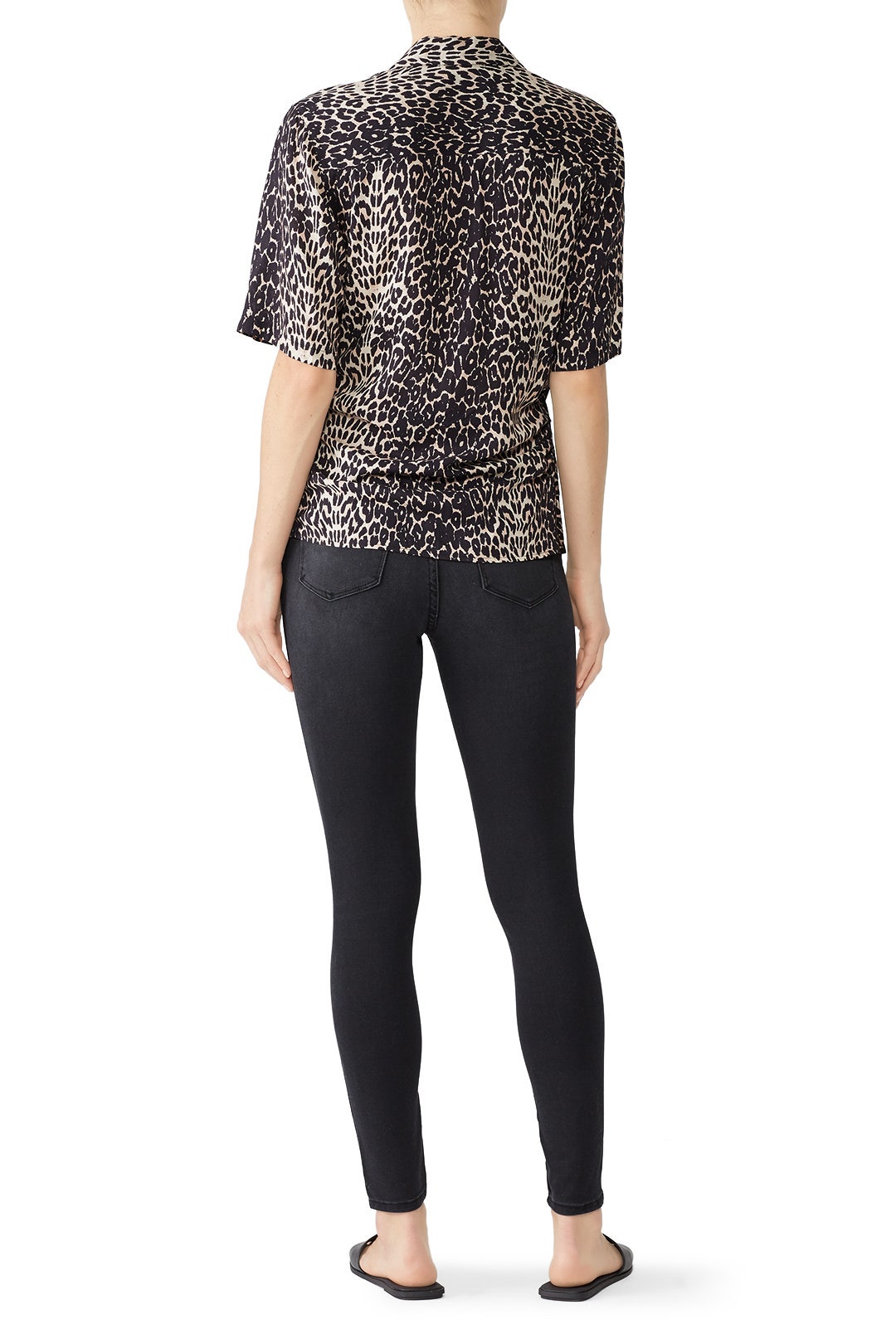 Grey High Rise Skinny Jeans by Mott & Bow 1