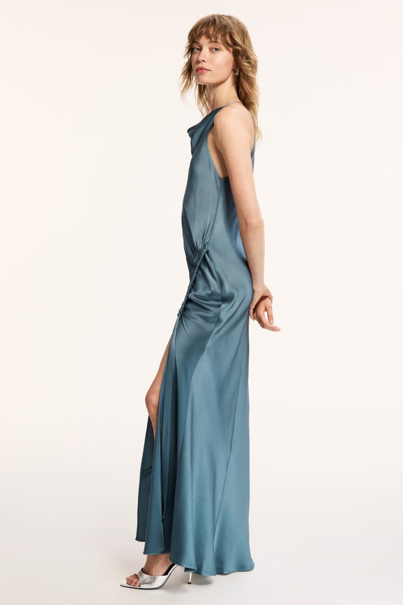 Satin Cowl Neck Gown by LAPOINTE - Photo 1