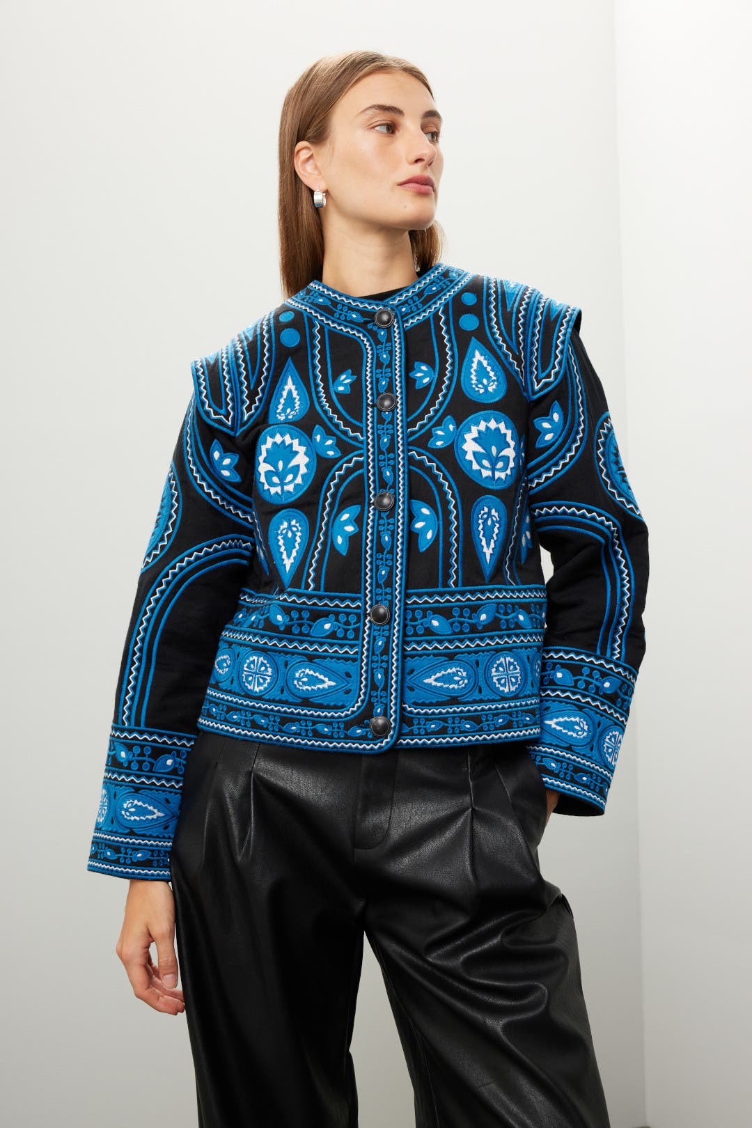 GALILEE BY SEA ジャケット ショート JACKET 黒 L Black QB M6555 Jacket by Galilee-By-Sea on Sale