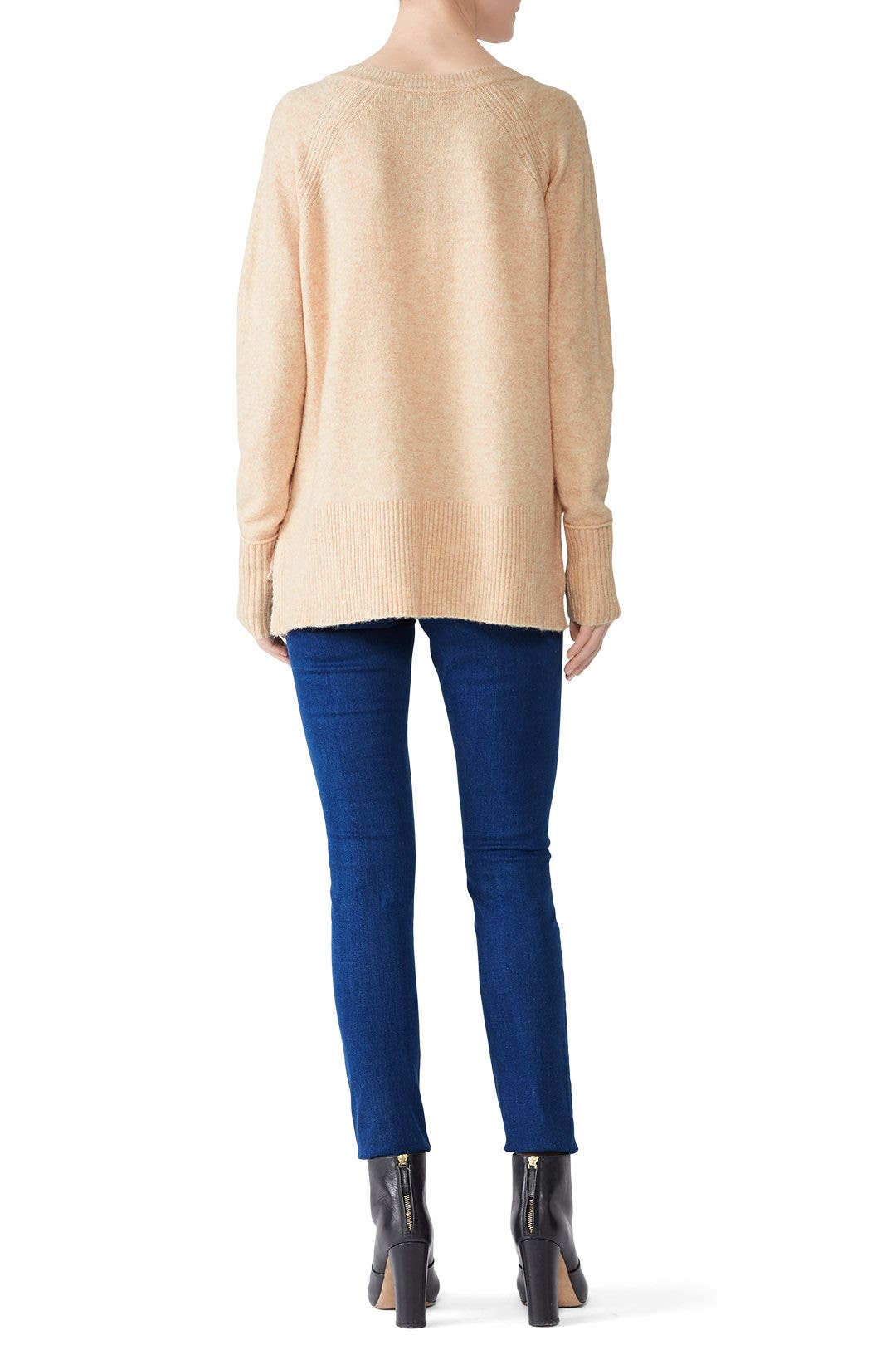 Camel V-Neck Sweater by J.Crew 1