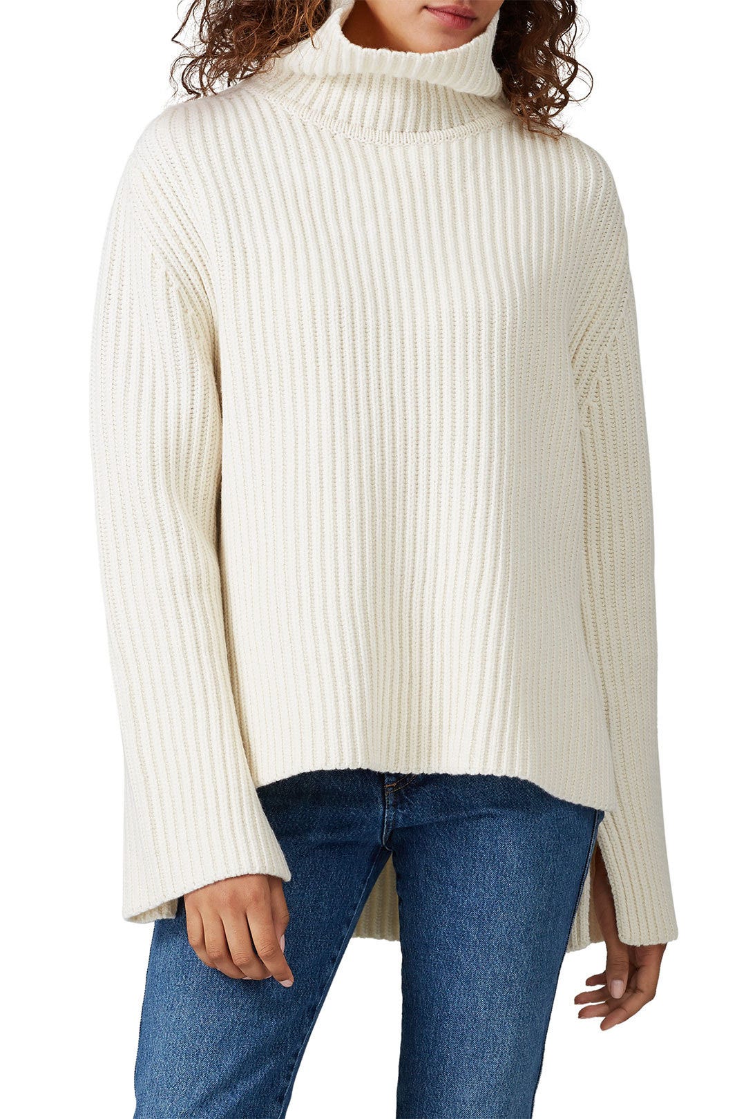 Ecru High Neck Sweater by JOSEPH 1