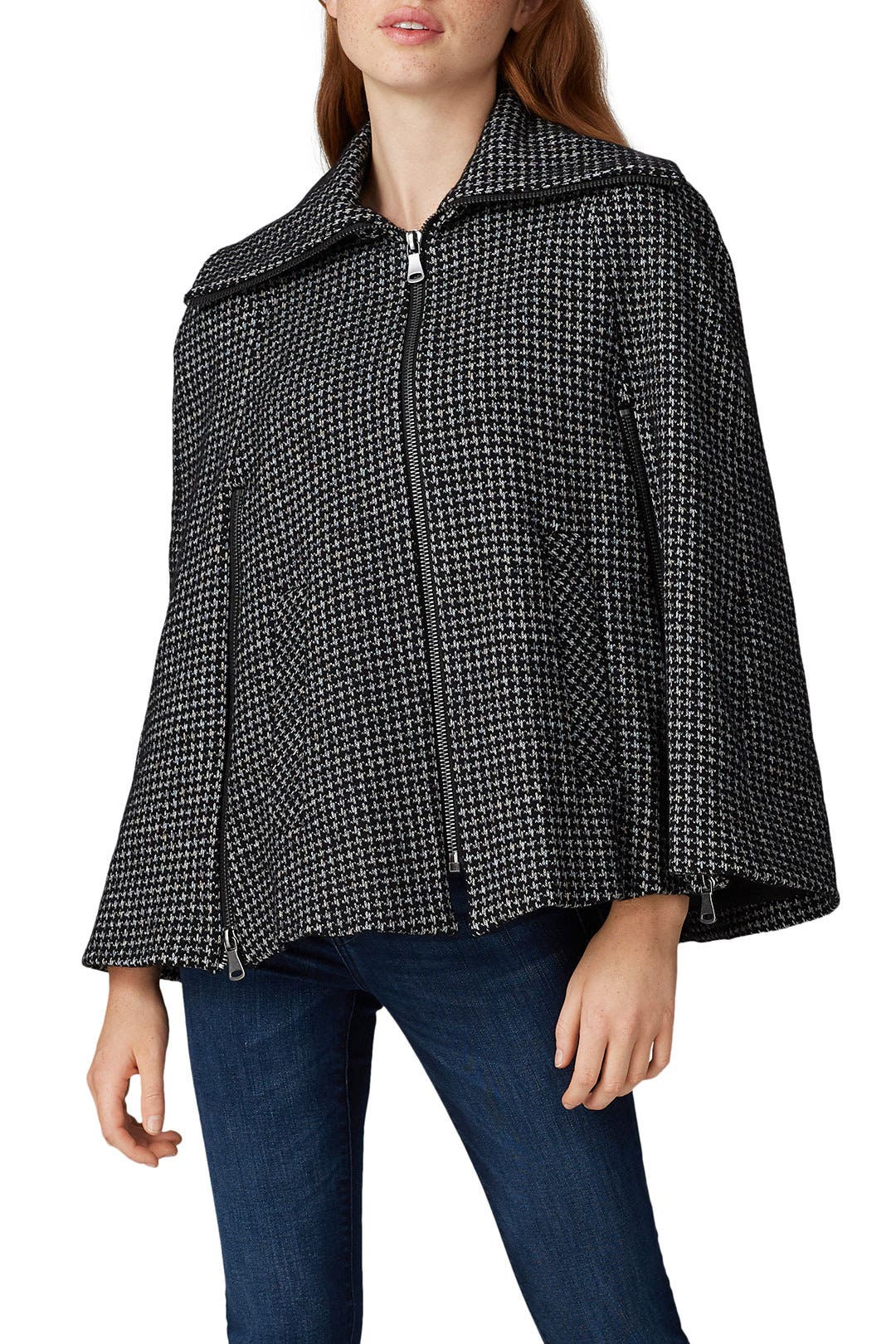 Houndstooth Cape by Nanette Lepore | Rent the Runway