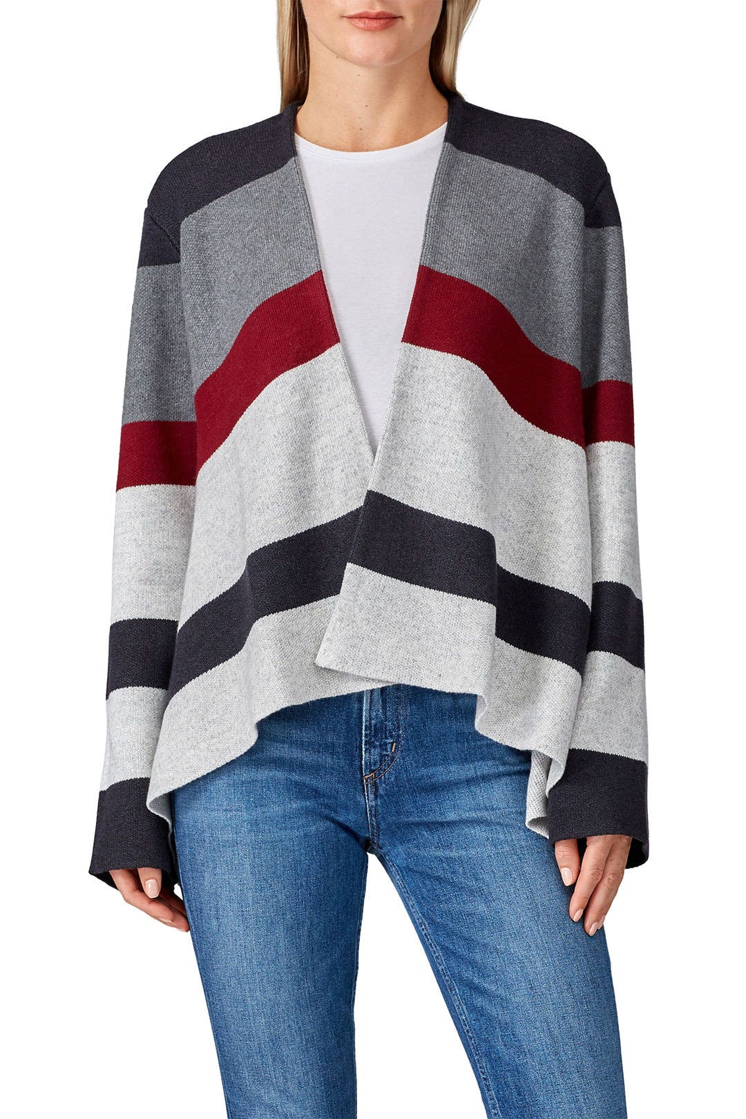 Striped Front Drape Cardigan by Thakoon x RTR 2