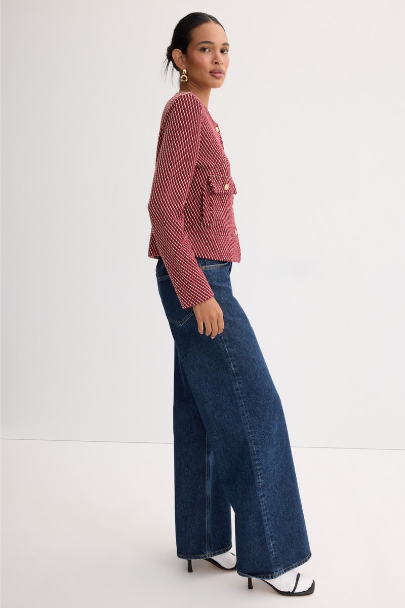 Condor Collarless Cardigan by Aldomartins - Photo 1
