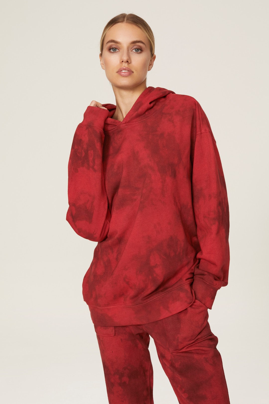 Cutout Tie Dye Hoodie by Hudson 1