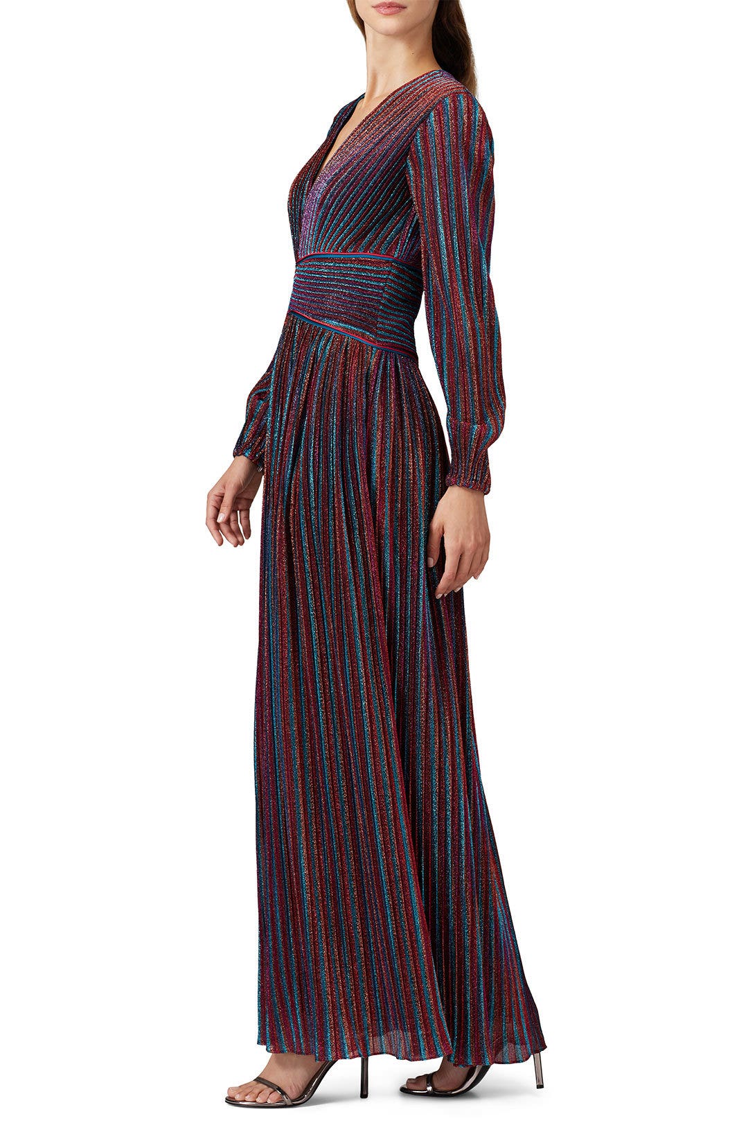 Rainbow Pleated Gown by SIMKHAI 1