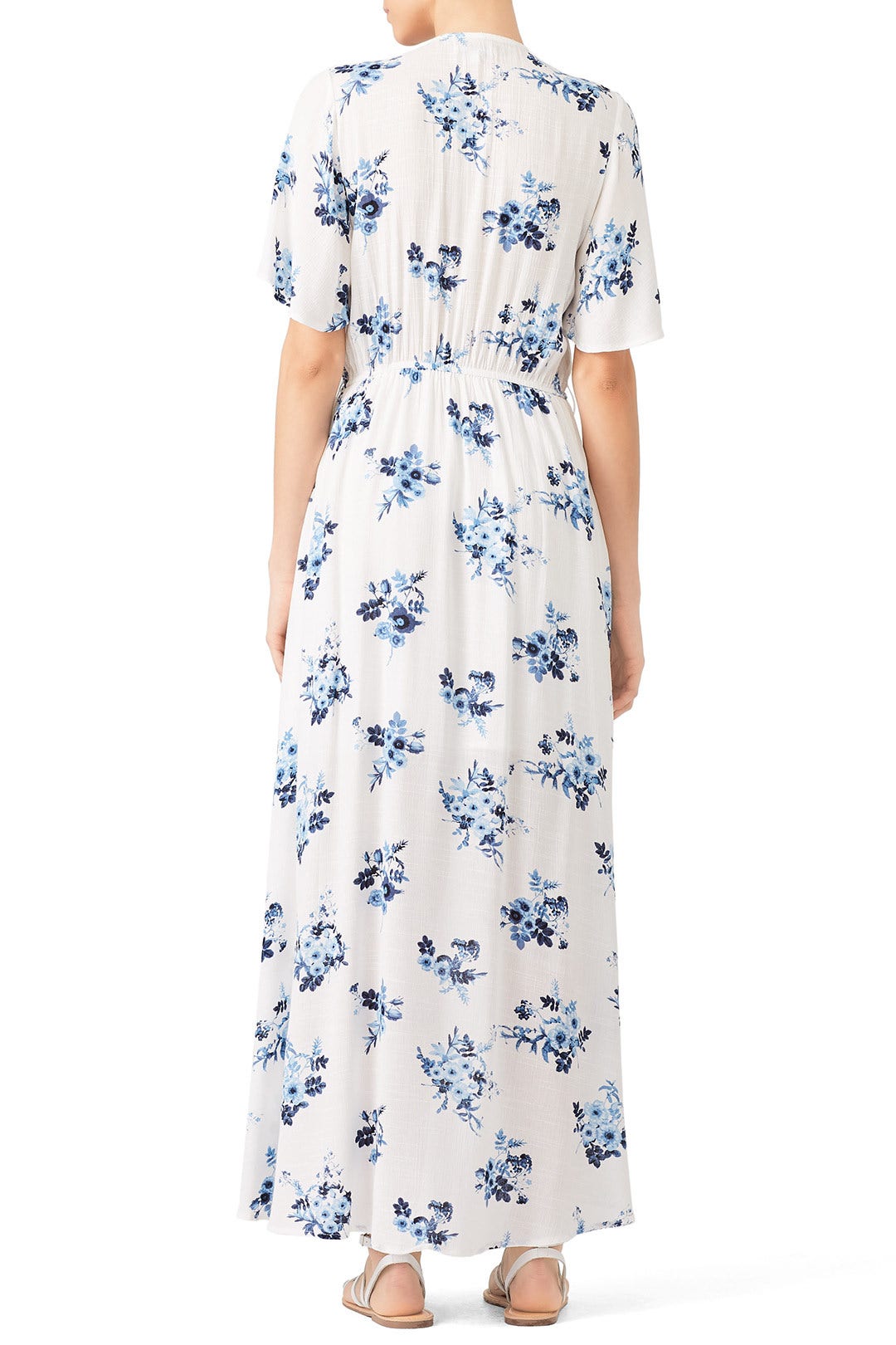 Floral Faux Wrap Maxi by Moon River 2