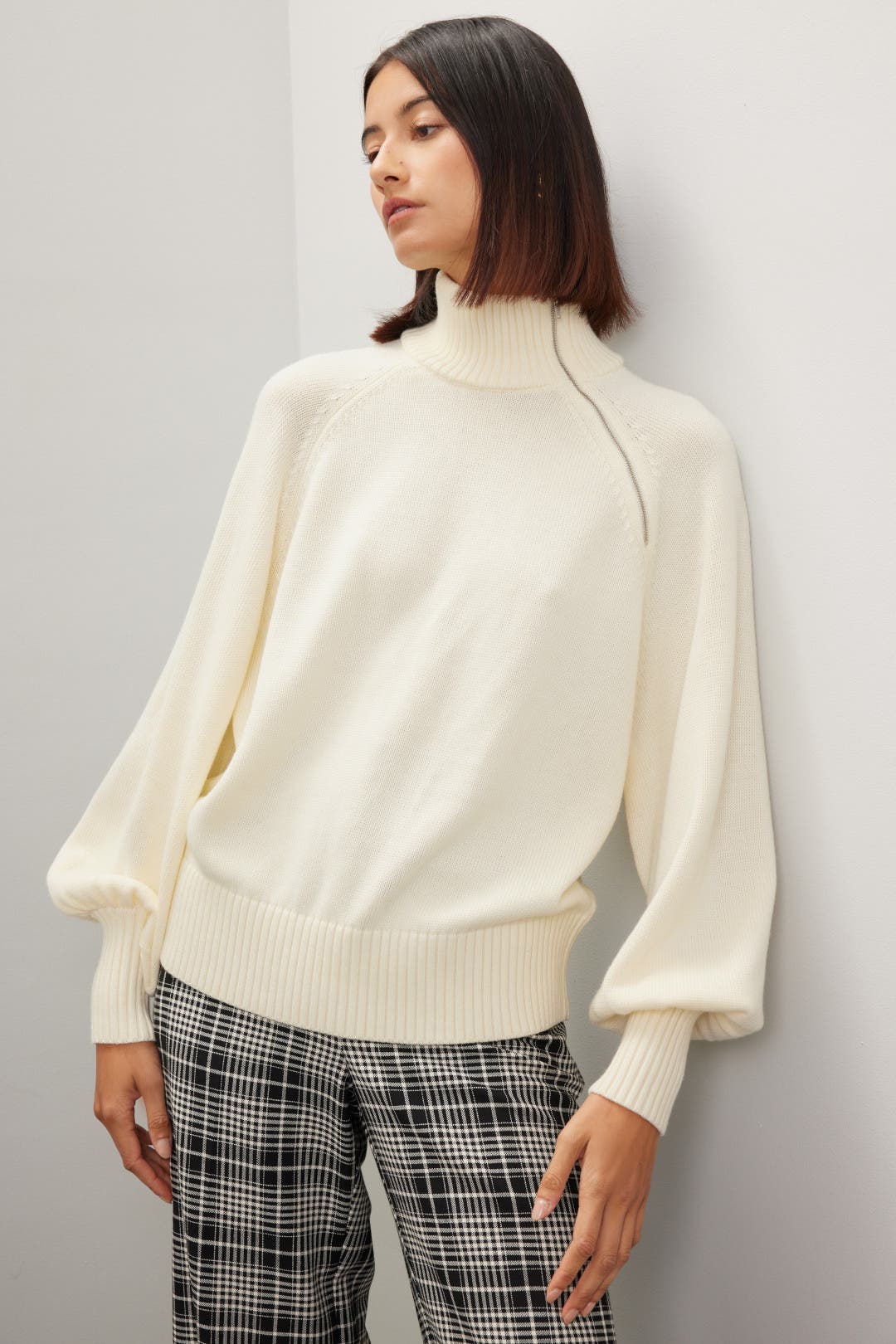 Asymmetric Quarter Zip Sweater by Marissa Webb x RTR | Rent the Runway