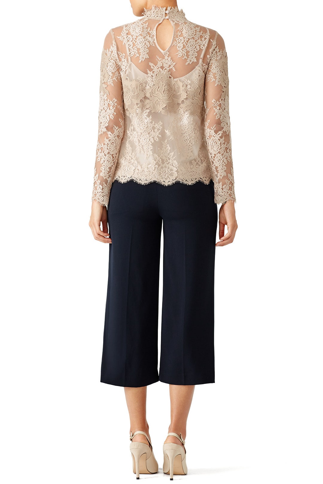 High Neck Lace Top by Saylor 1