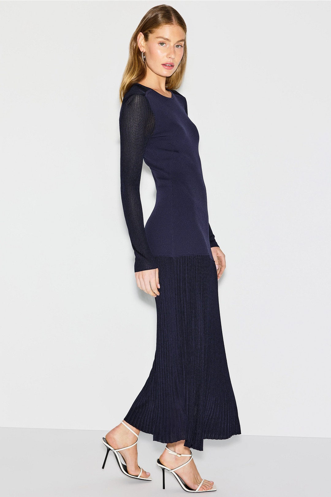 Semi-Sheer Knit Midi Dress by Derek Lam 10 Crosby x RTR 1