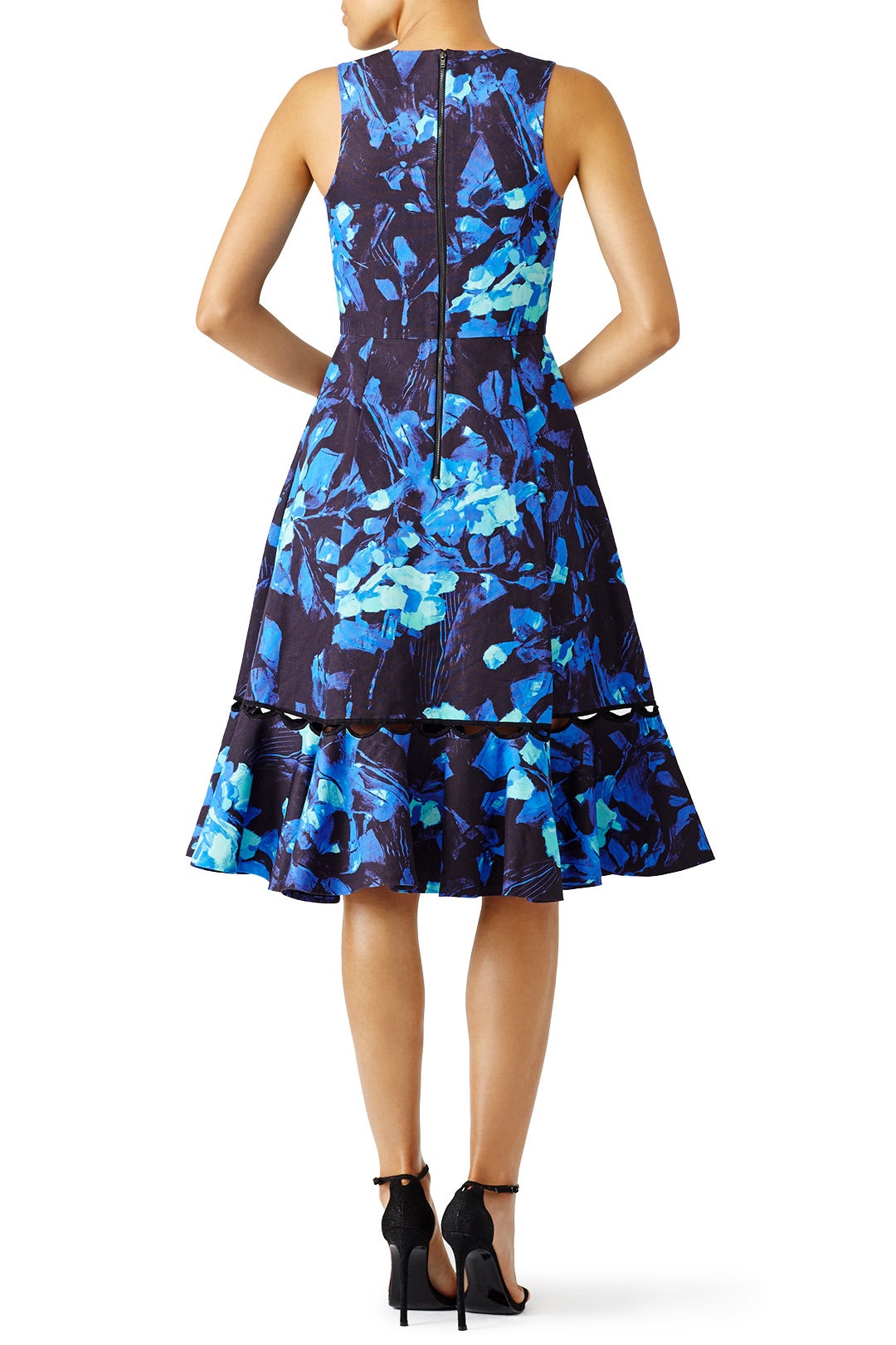 Blue Vibrant Floral Dress by Sachin & Babi 1