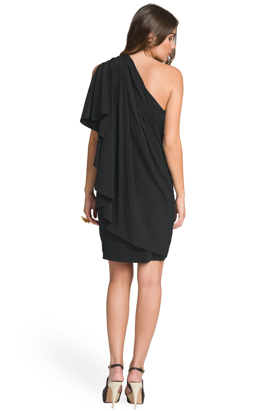 One Shoulder Draped Back Dress by Carlos Miele 1