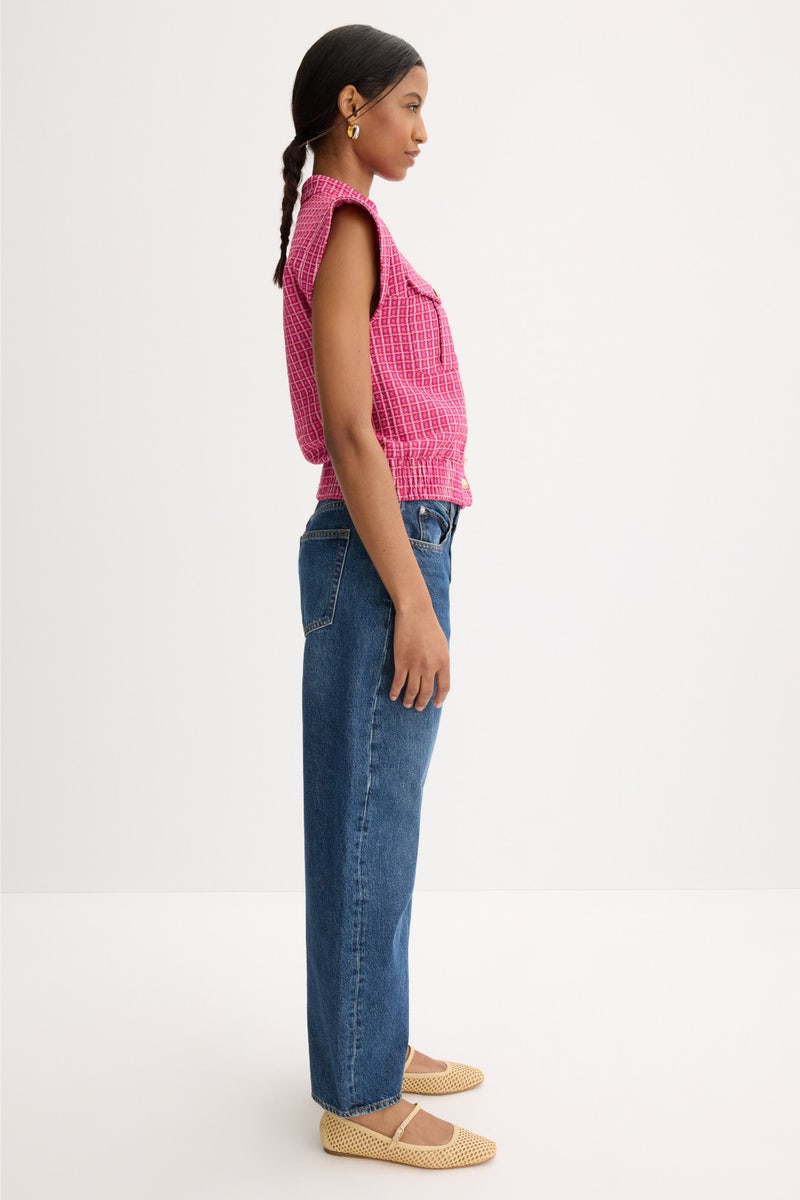 Namira Cotton Tweed Sleeveless Jacket by Derek Lam 10 Crosby - Photo 1