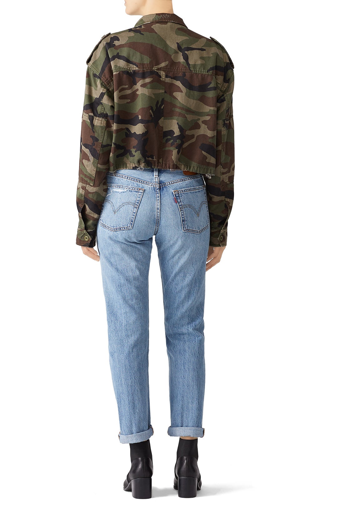Camouflage Cropped Parka by The Kooples 1