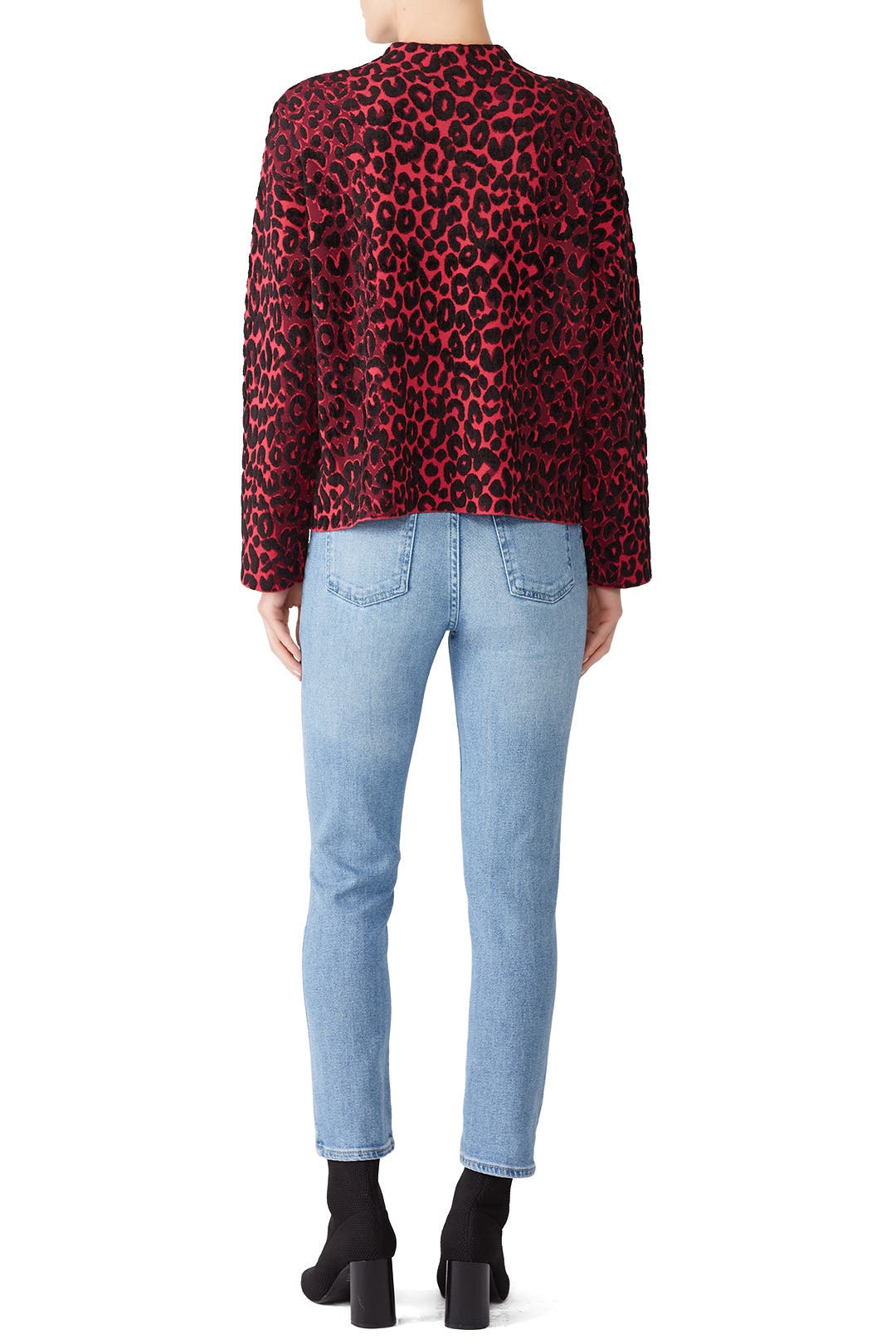 milly cheetah blouse
