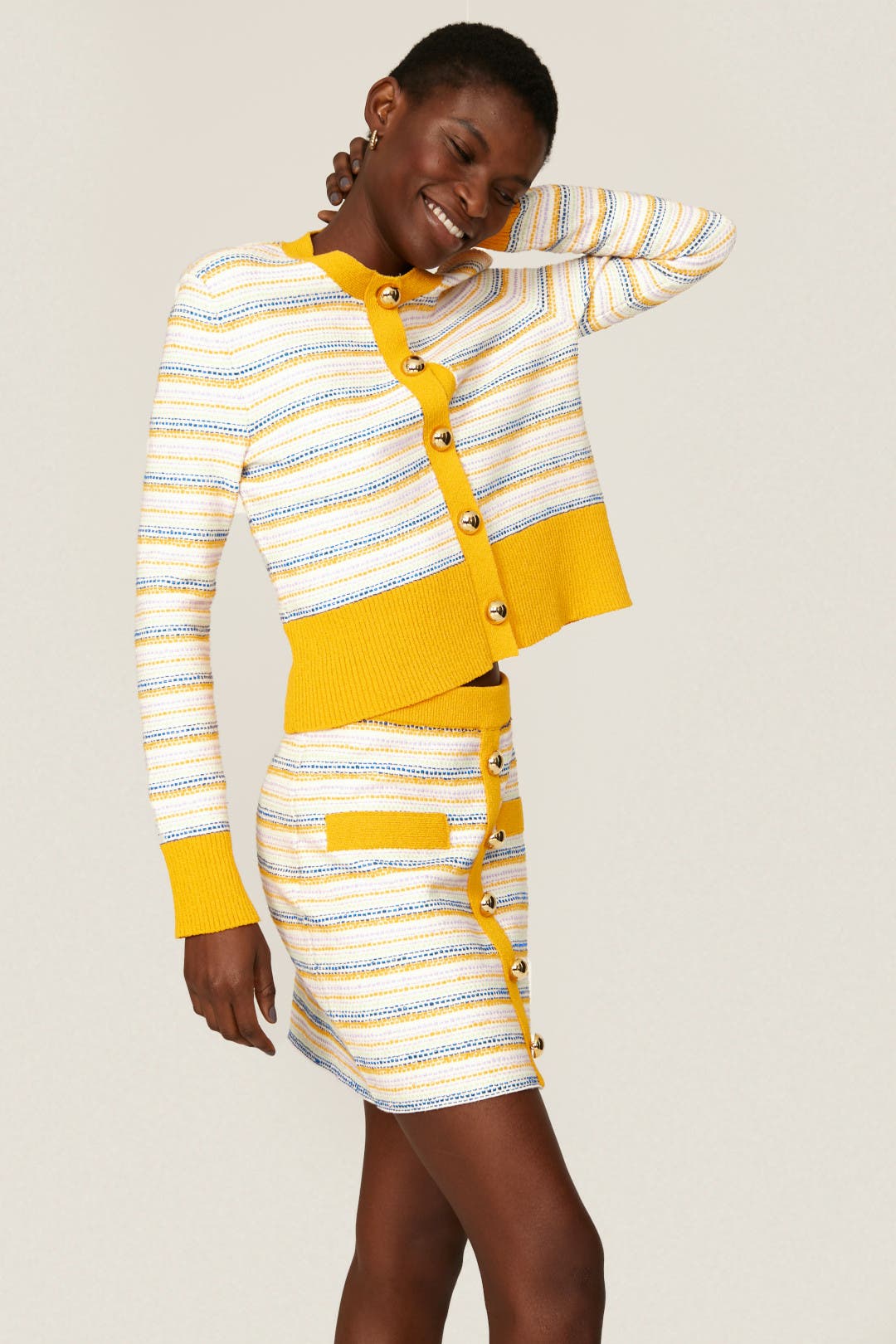 Striped Tweed Skirt by Milly | Rent the Runway