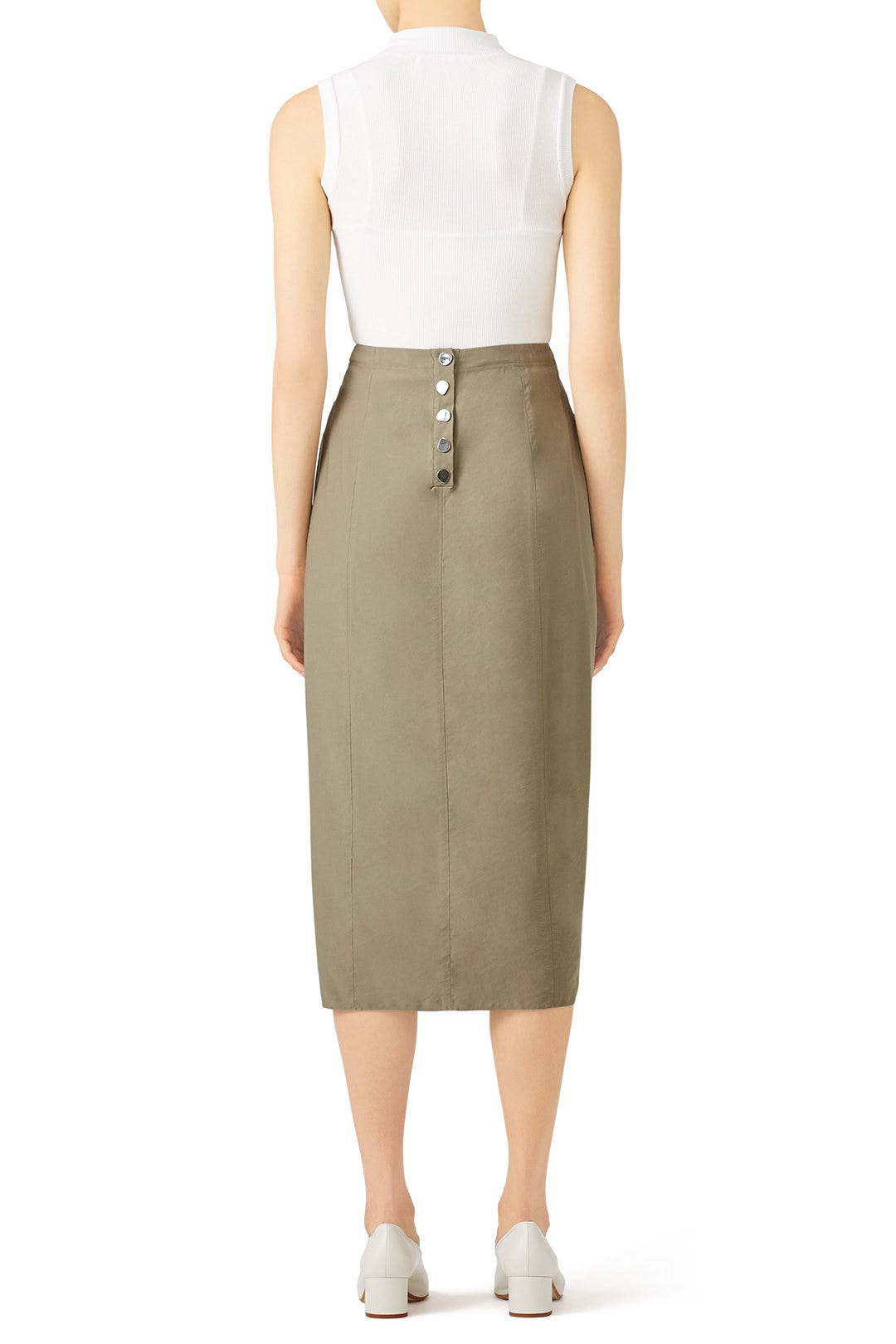 Moss Washed Skirt by Tibi 1