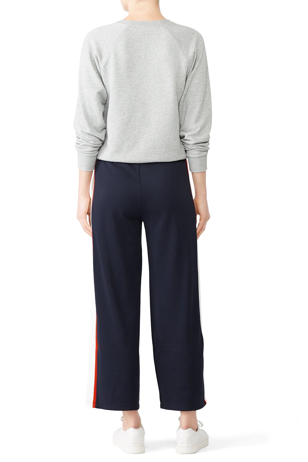 Navy Wide Leg Track Pants by Tory Sport 1