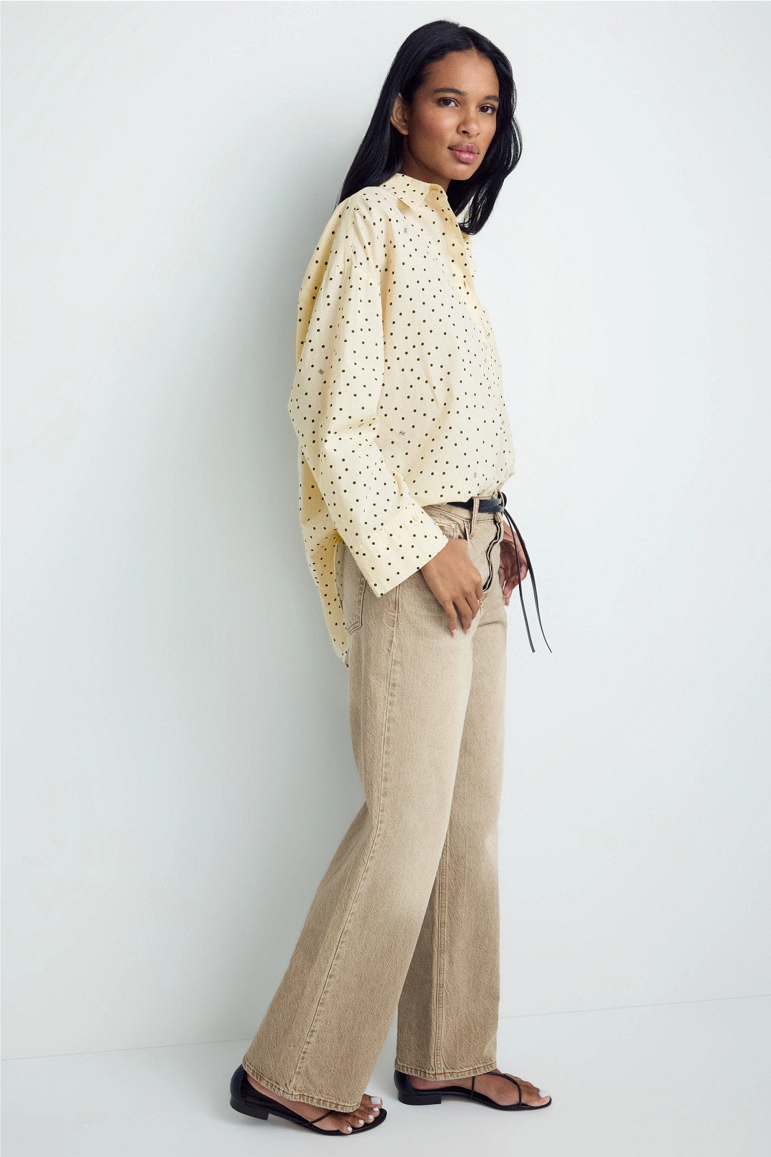 Derris Polka Dot Button Down Shirt by By Malene Birger 1