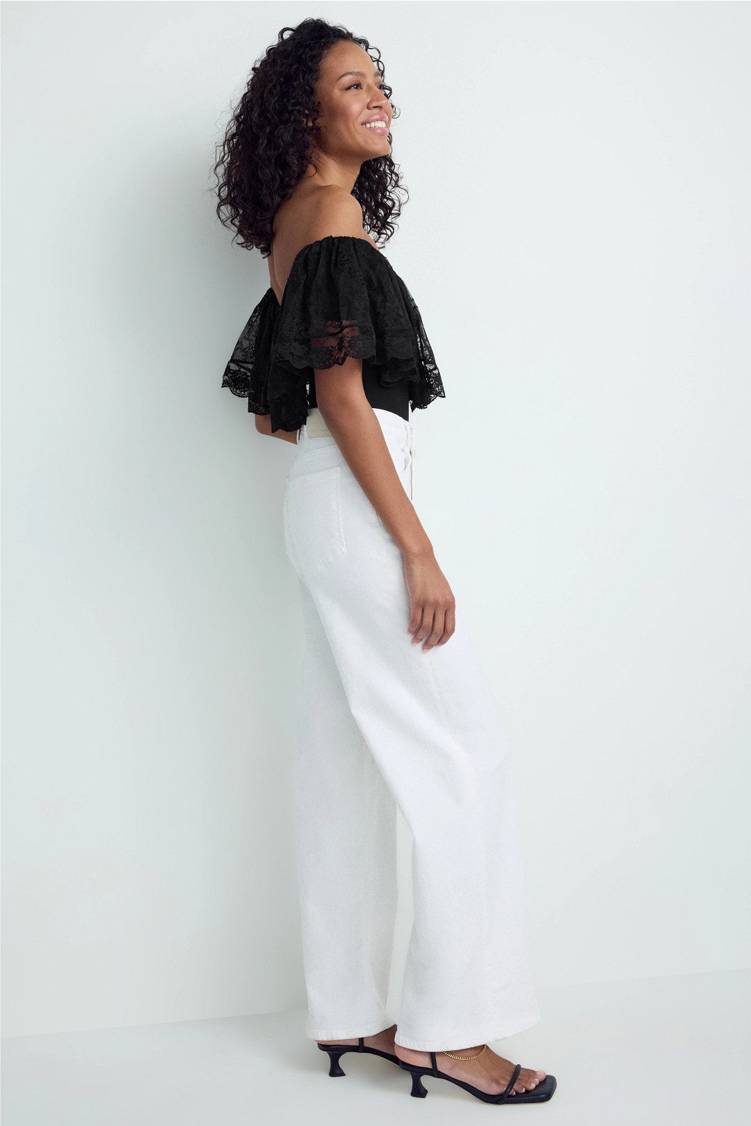 Rosette Strapless Top by Ronny Kobo 1