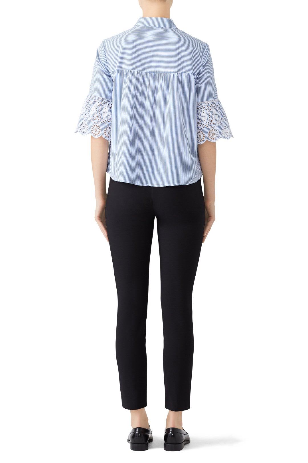Eyelet Sleeve Shirt by Scotch & Soda 2