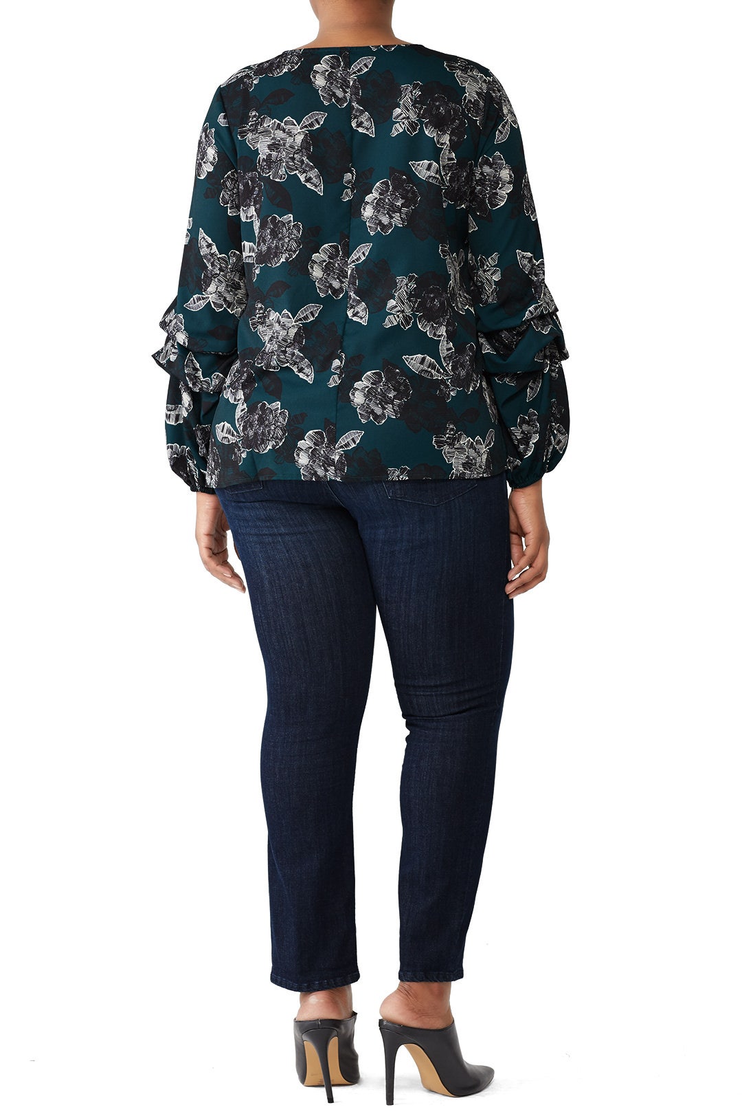 Printed Dramatic Sleeves Top by ELOQUII 1