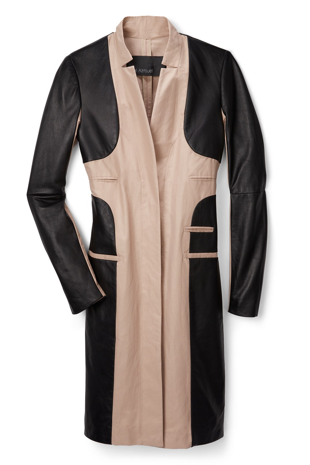 Leather Panel Trench by Yigal Azrouël 2