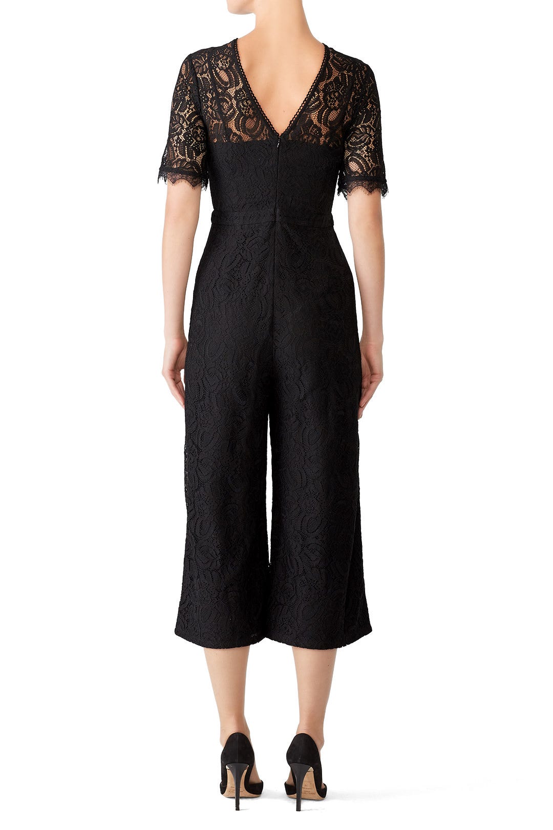 Rosa Lace Culotte Jumpsuit by Greylin 2